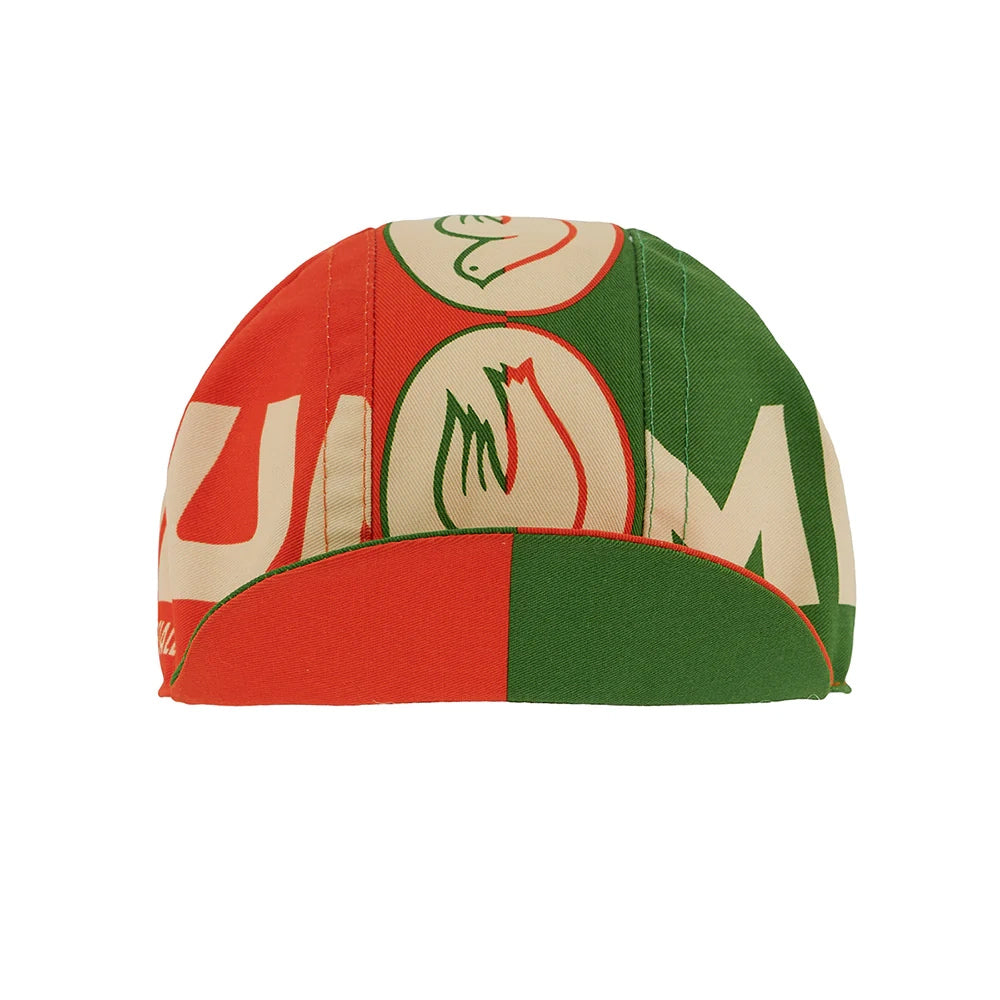 Columbus Cycling Cap, Green Box, Green/Orange-1