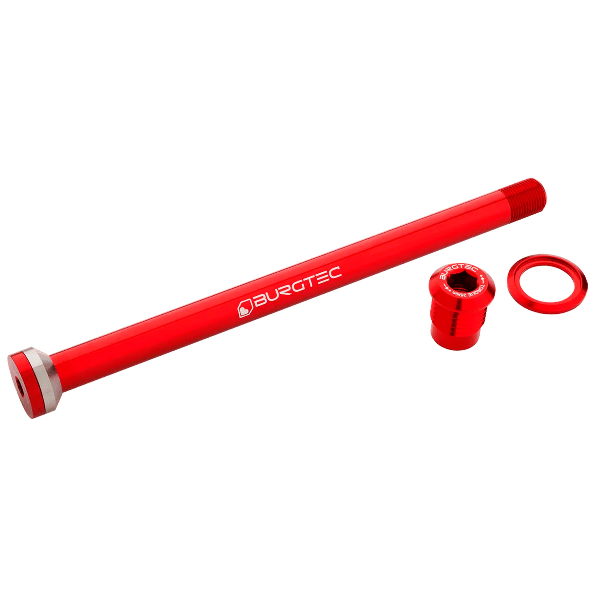 Burgtec Transition 175mm UDH Rear Axle, Race Red-0