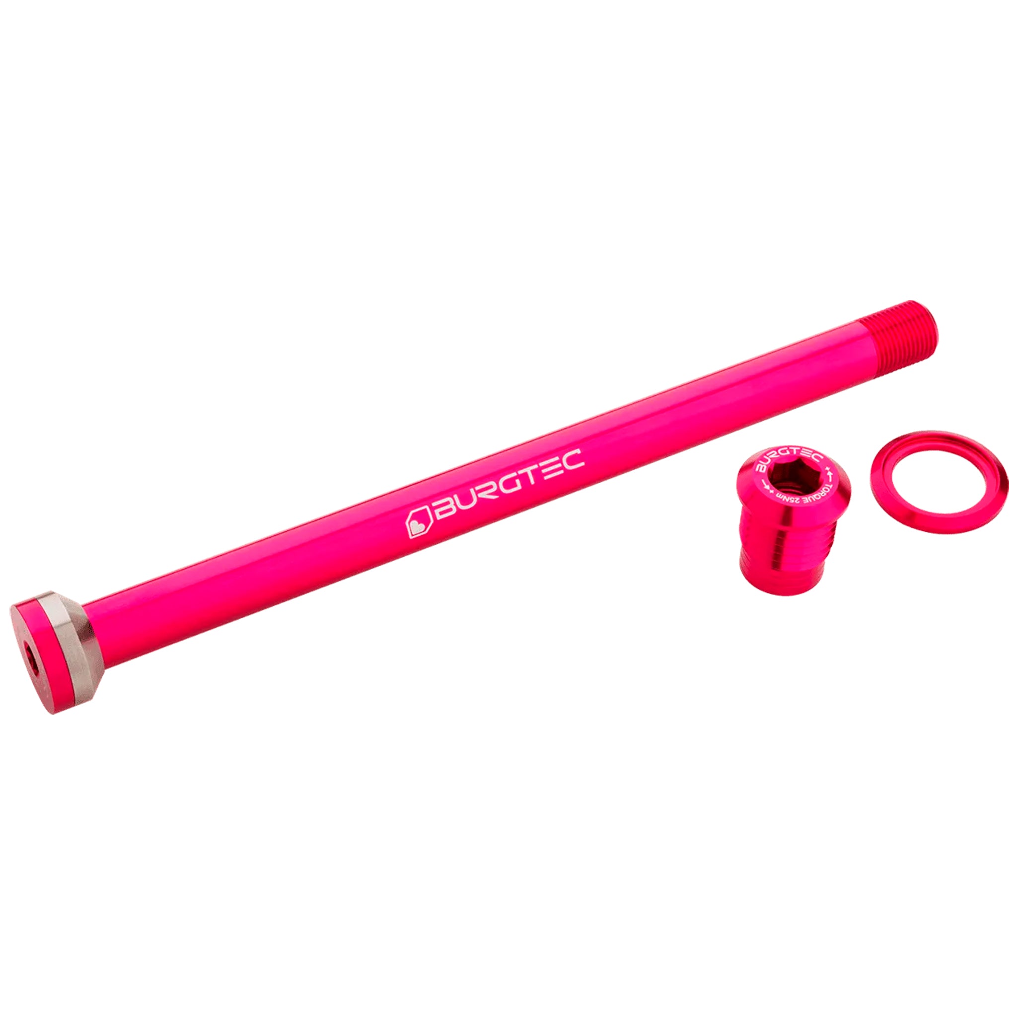 Burgtec Transition 175mm UDH Rear Axle, Toxic Barbie Pink-0
