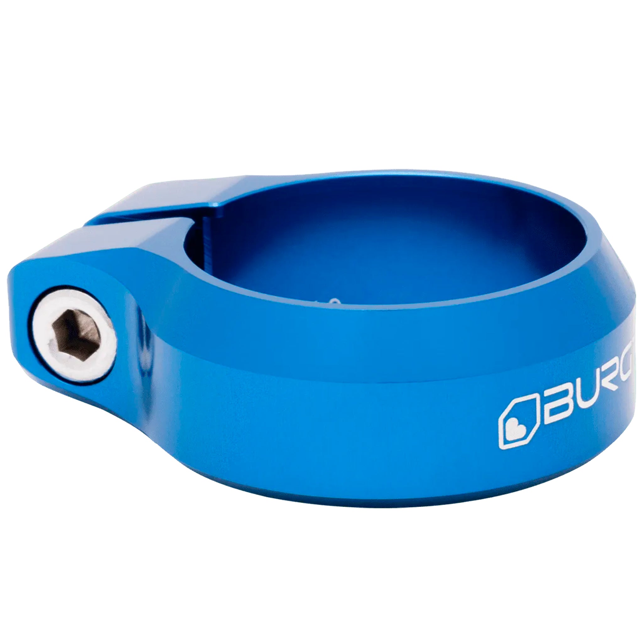 Burgtec Seat Clamp, 34.9mm, Deep Blue-0