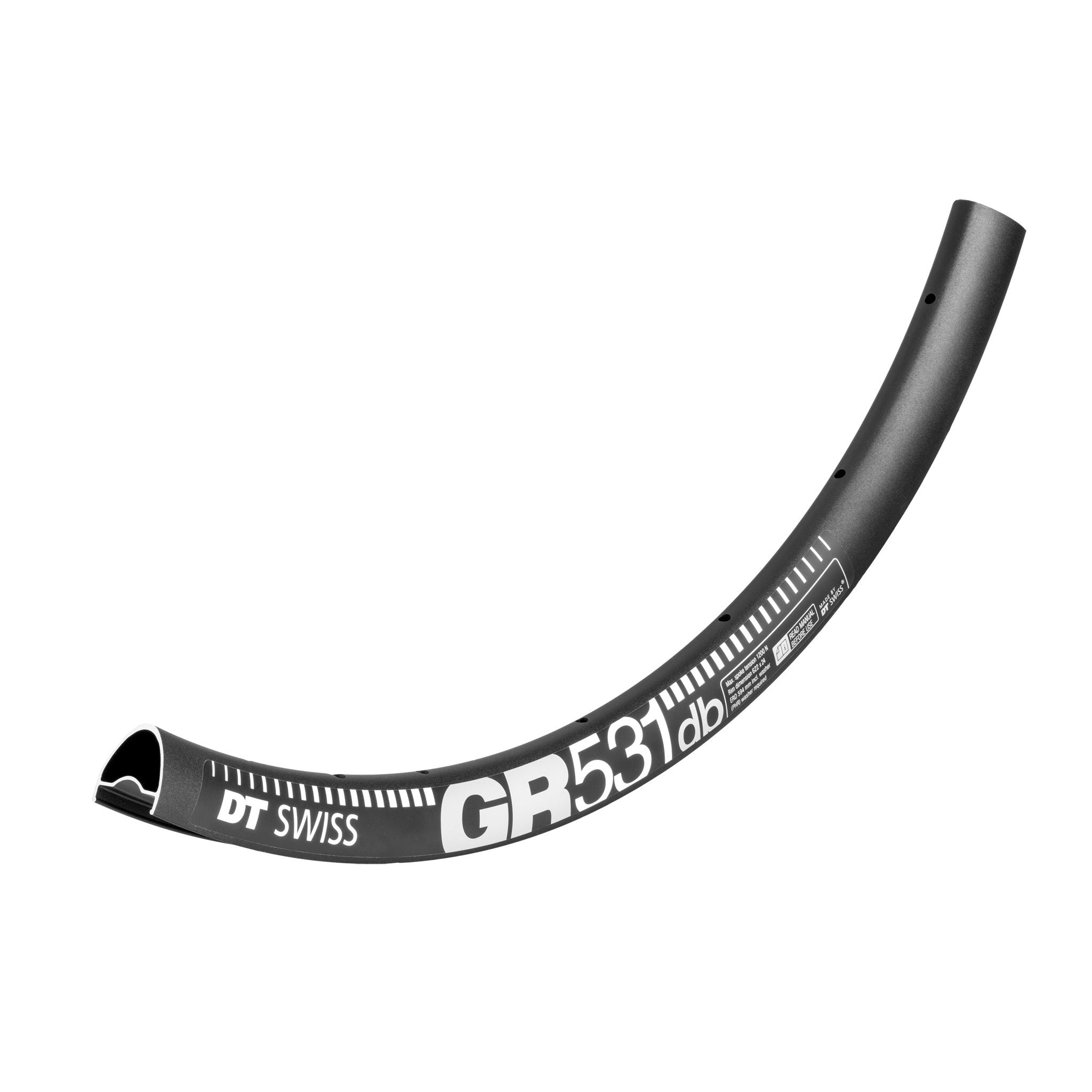 DT Swiss GR 531 Tubeless Ready 650b Disc Rim, 28h, Black-0