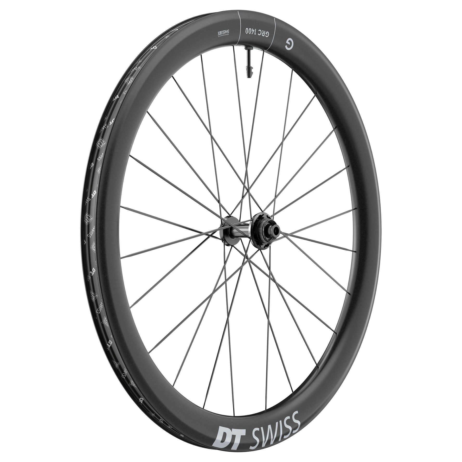 DT Swiss GRC 1400 Dicut 50 db Front Wheel, 700c,12x100-0