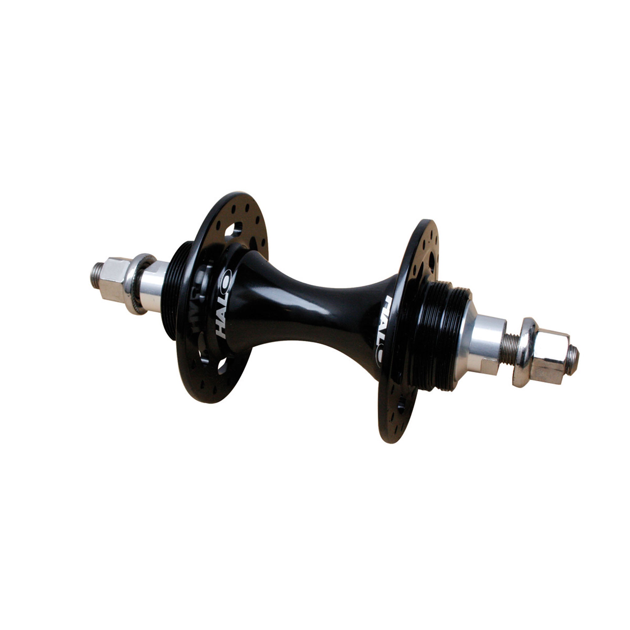 Halo Track Rear Hub, (Fixed/Freewheel) 32h, Black-0