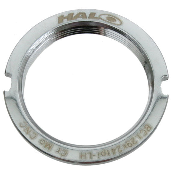 Halo Steel Track Lockring, 1.29" X 24tpi, Silver-0