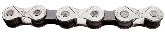 KMC X9 Bulk 9sp Chains, Silver/Black (25/Count)-0