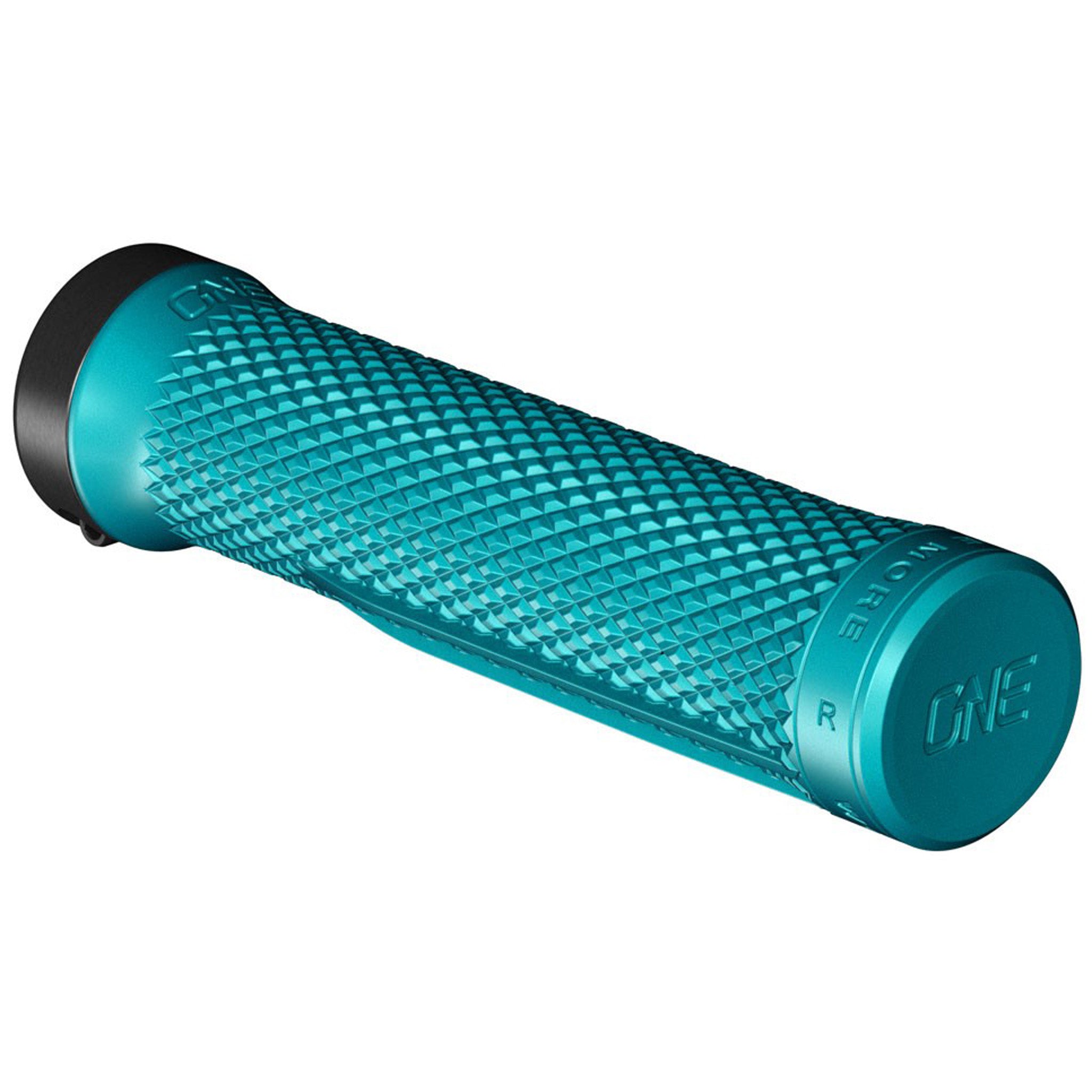 OneUp Components Lock-On Grips, Turquoise-0