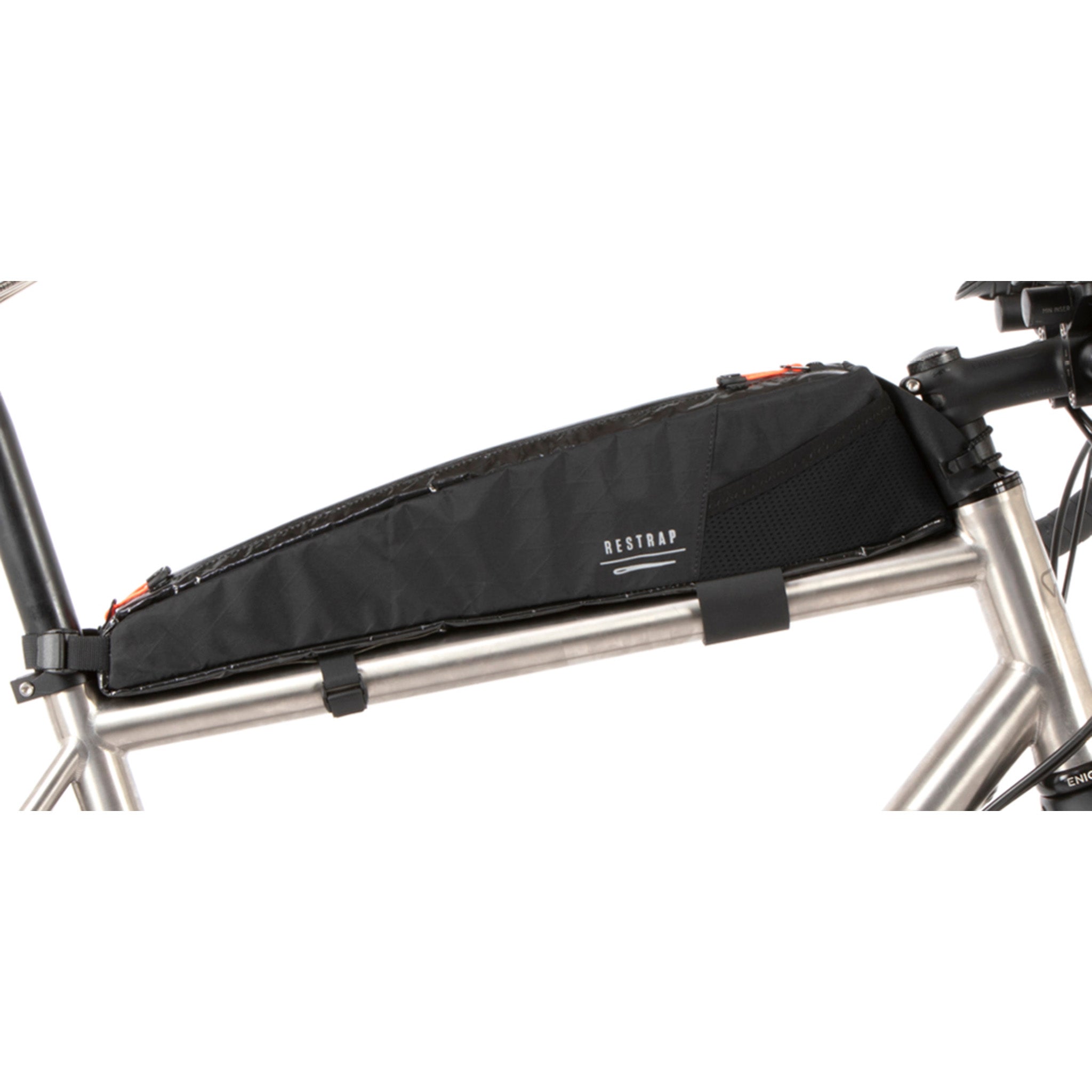 Restrap Race Top Tube Bag, Long, Black-0