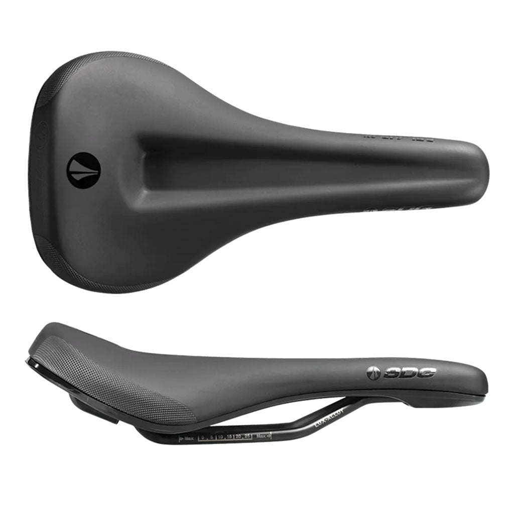 SDG Bel-Air V3 Max Traditional Saddle, Steel Rails, Black-0