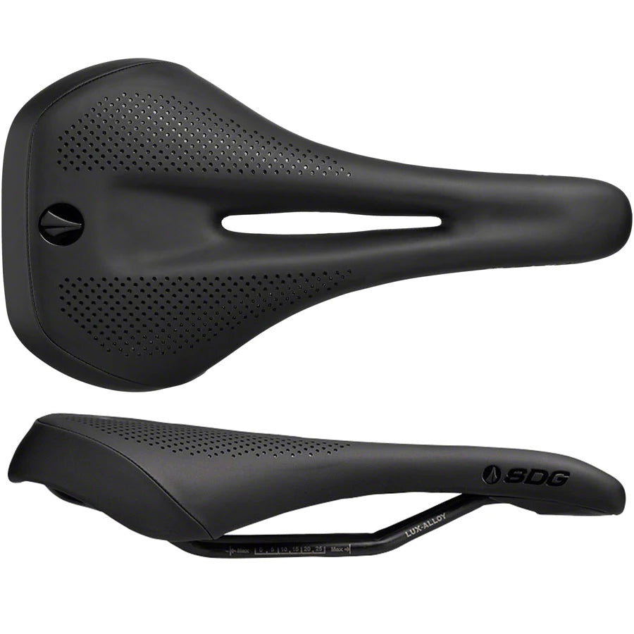 SDG Allure V2 Saddle, Lux-Alloy Rails, Black-0
