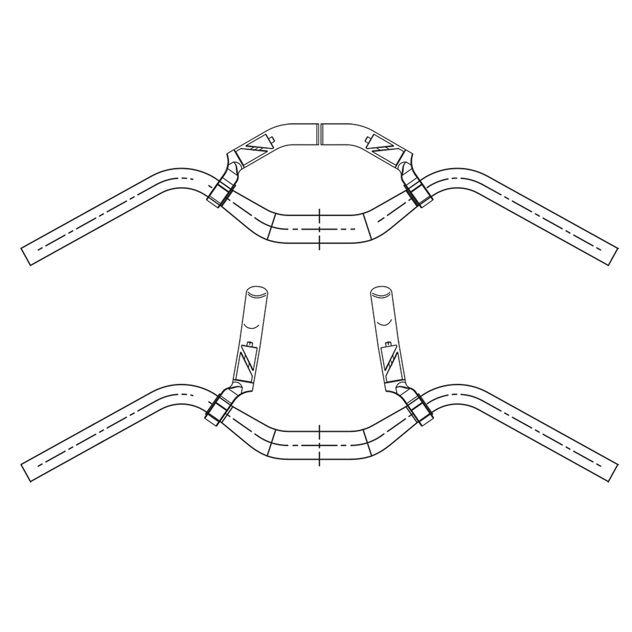 Soma Clarence Bar w/ Cletus Ends, (31.8) 38mm/670mm - Black-2