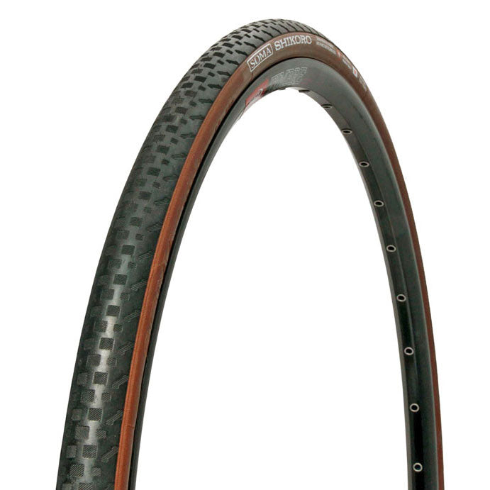 Soma Shikoro Tubeless K Tire, 700x48c - Black/Brown-0