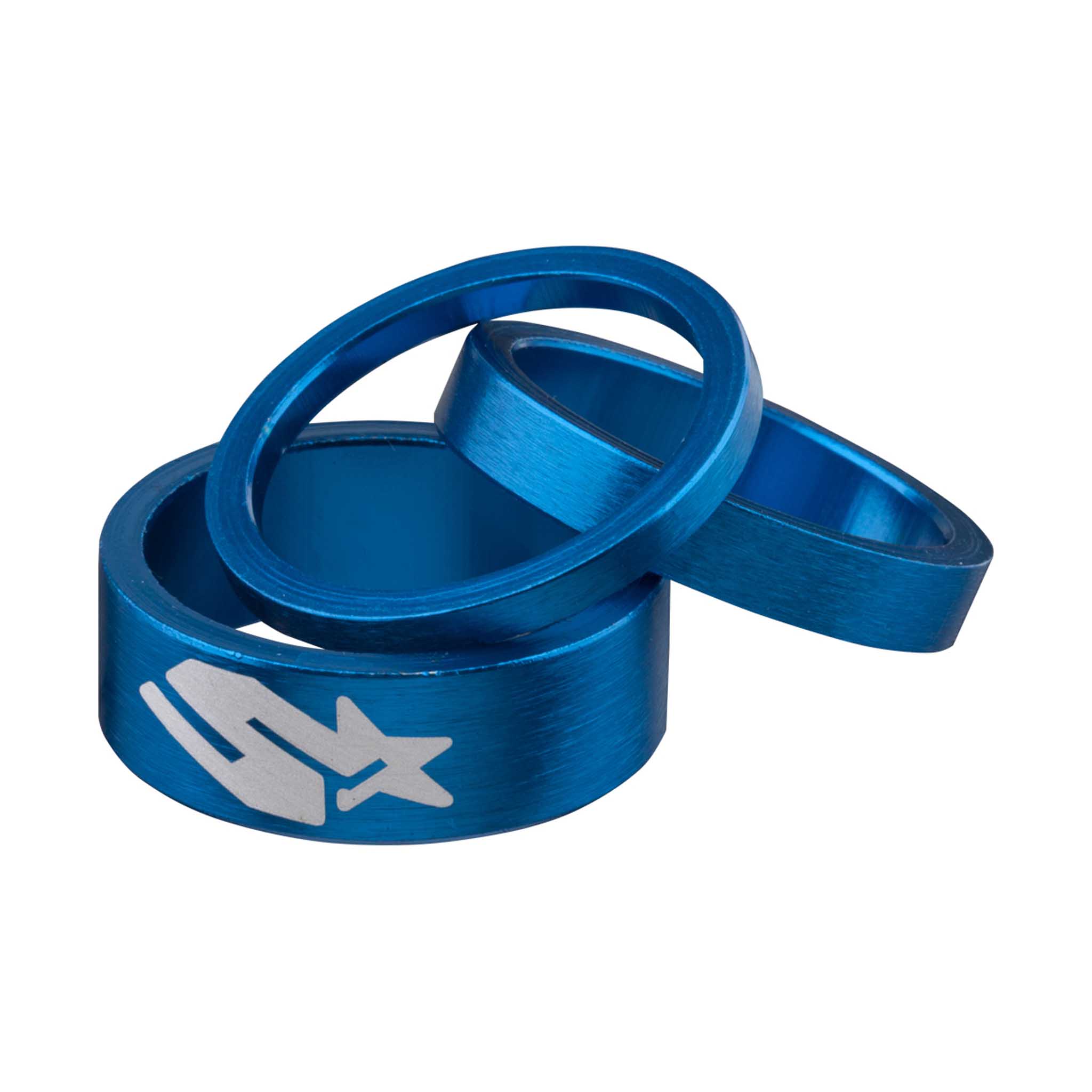 Spank Headset Spacer Kit, 3/6/12mm Set - Blue-0