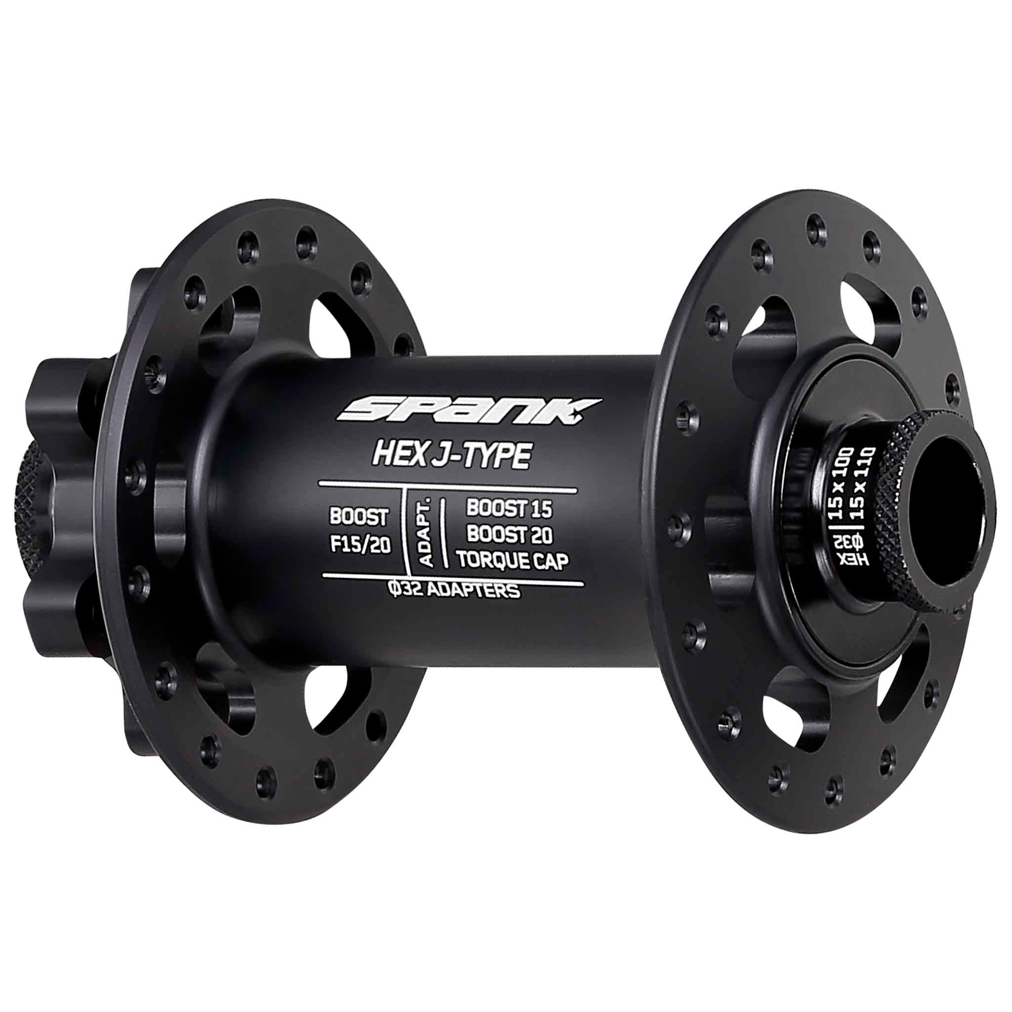 Spank HEX J-Type 6B Disc Front Hub, 32h, 15x110mm-0