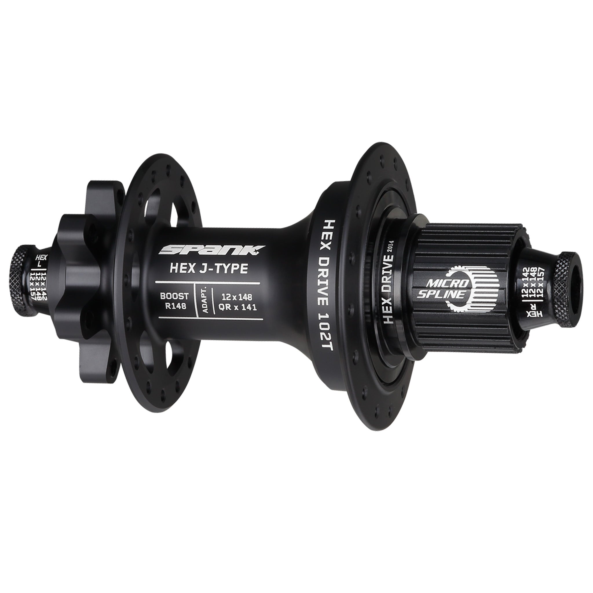 Spank HEX J-Type 6B Disc Rear Hub, 32h, 12x148mm, MS-0