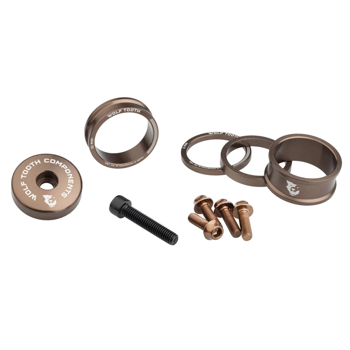 Wolf Tooth Components Anodized Bling Kit - Espresso-0
