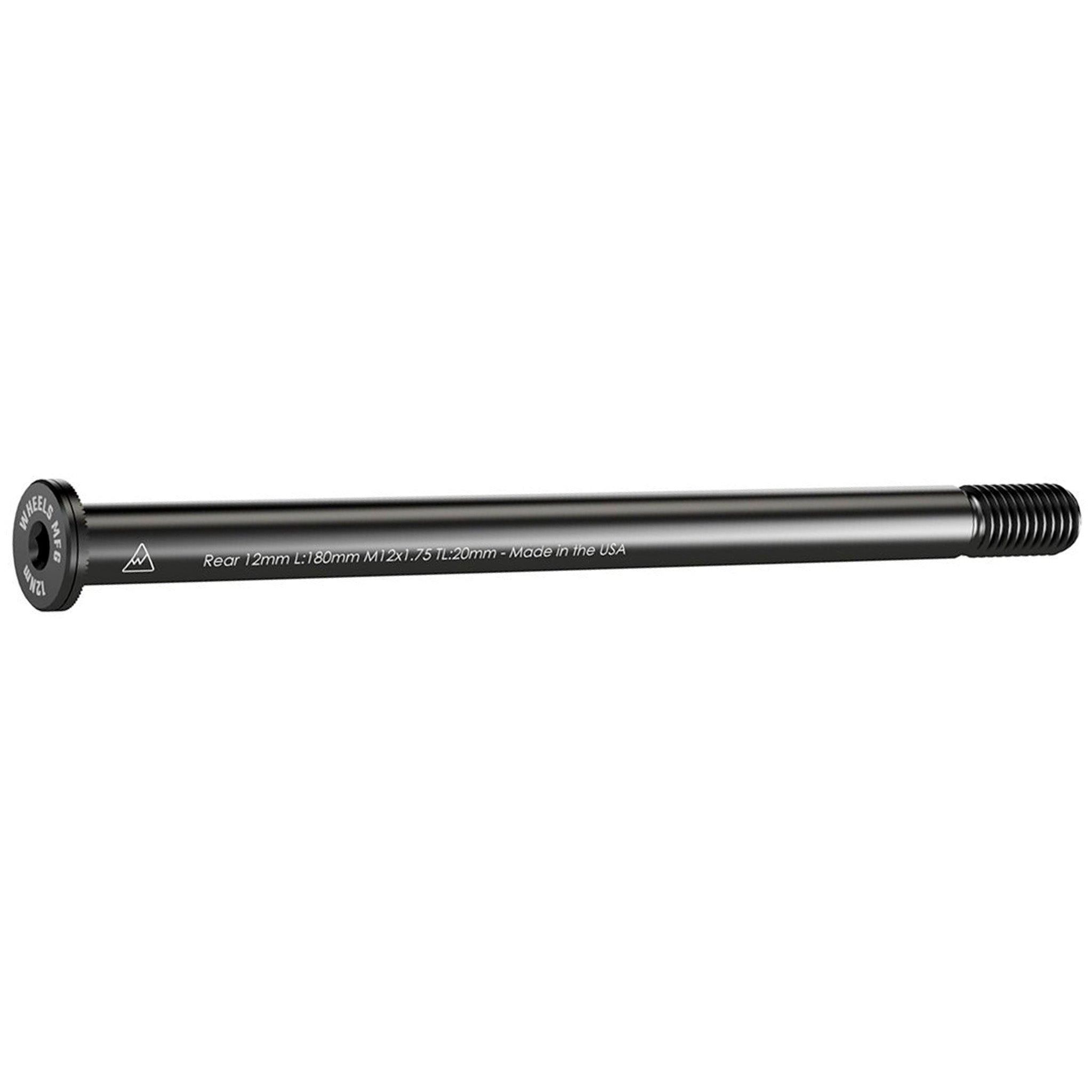 Wheels Mfg Thru-Axle, Rear, 12mm, 1.75x180mm - Blk-0