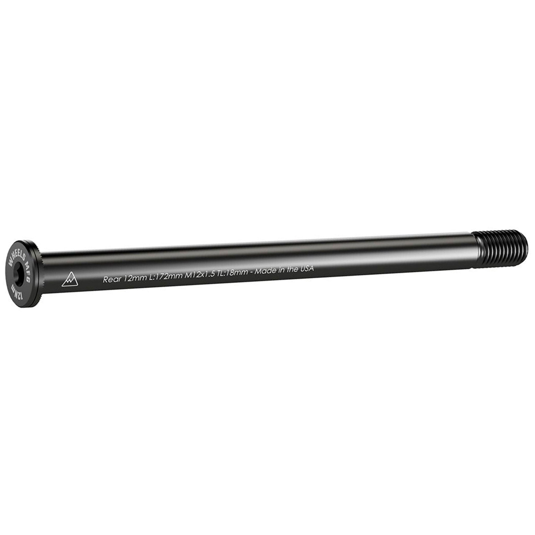 Wheels Mfg Thru-Axle, Rear, 12mm, 1.5x172mm - Blk-0