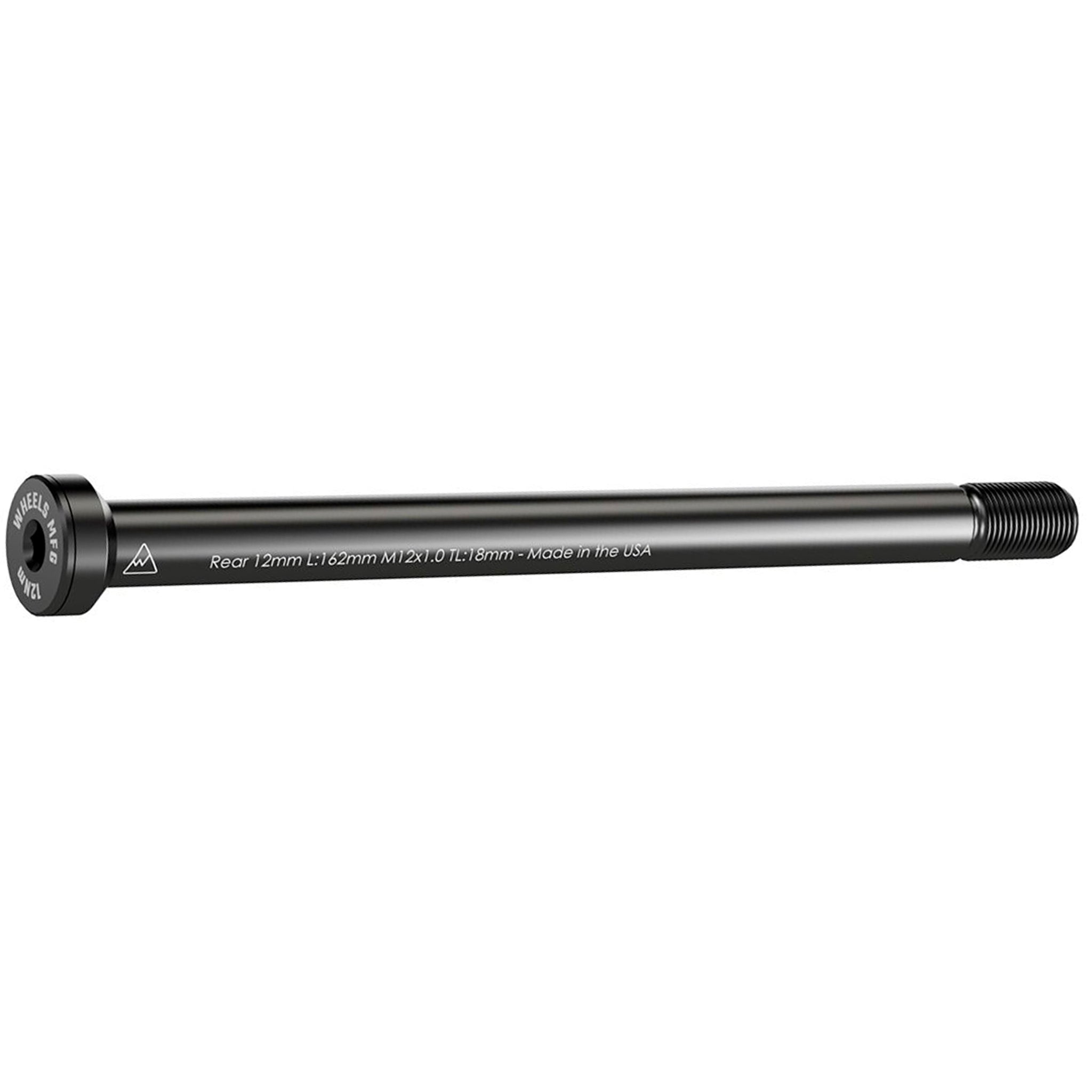 Wheels Mfg Thru-Axle, Rear, 12mm, 1.0x162mm - Blk-0