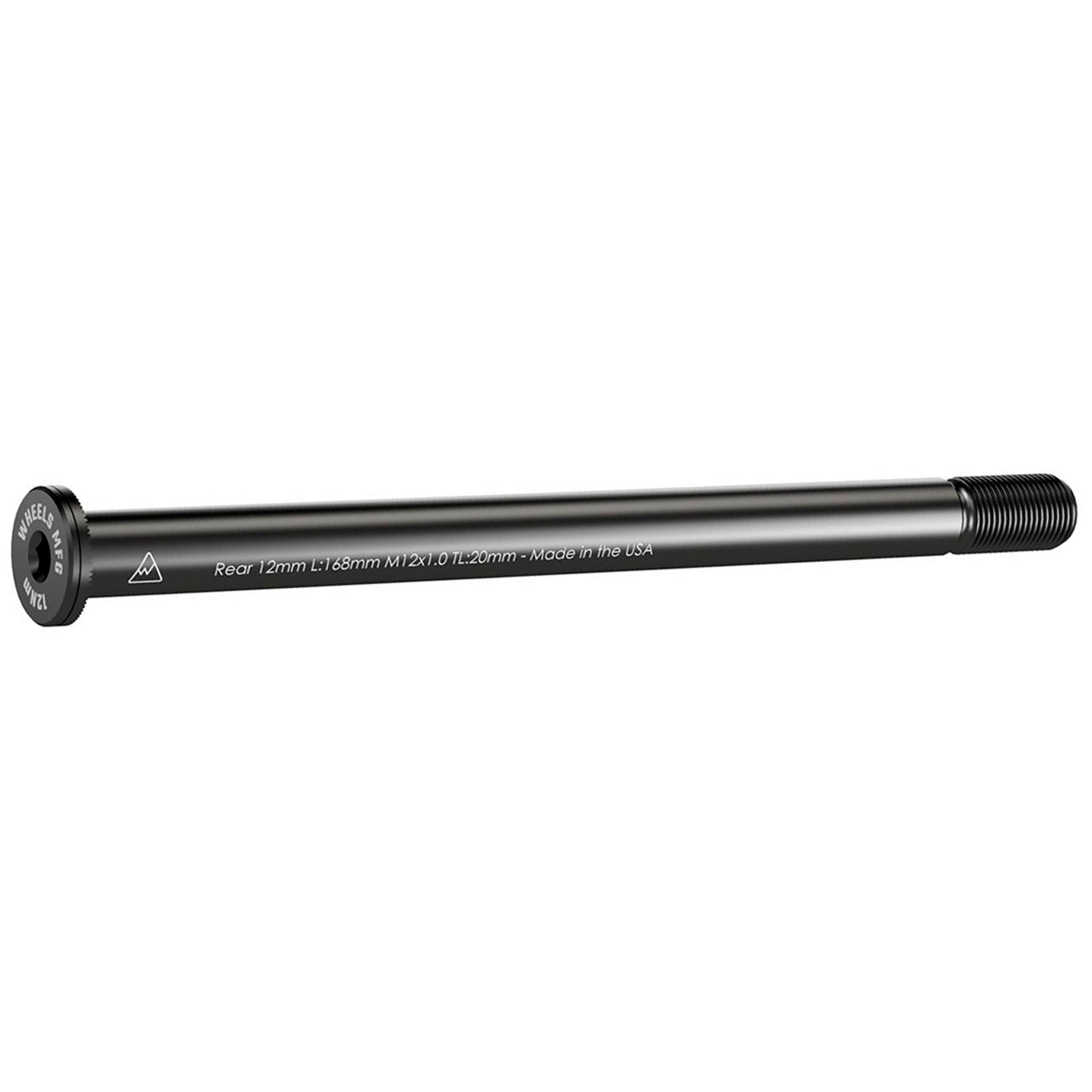 Wheels Mfg Thru-Axle, Rear, 12mm, 1.0x168mm - Blk-0