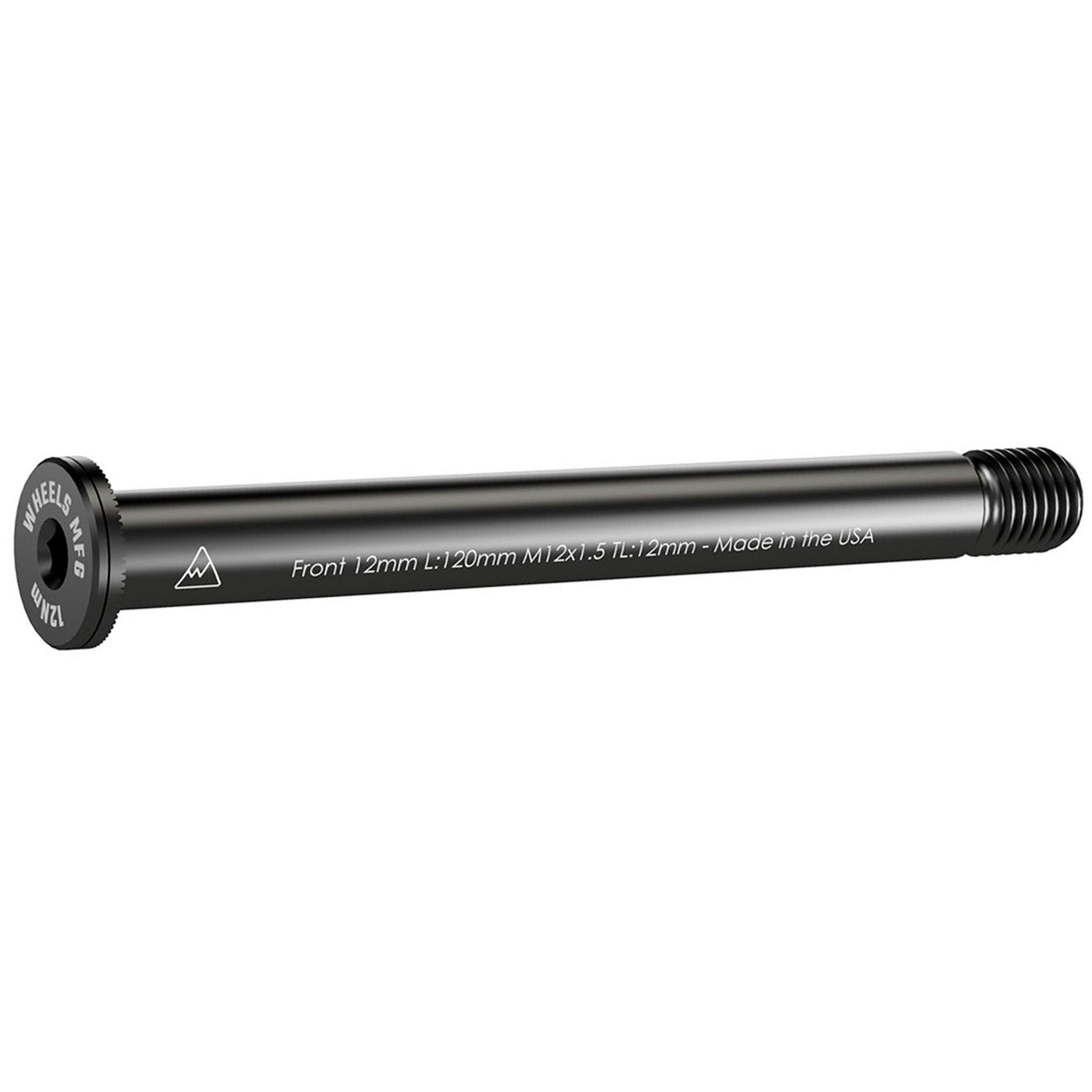 Wheels Mfg Thru-Axle, Front, 12mm, 1.5x128mm - Blk-0