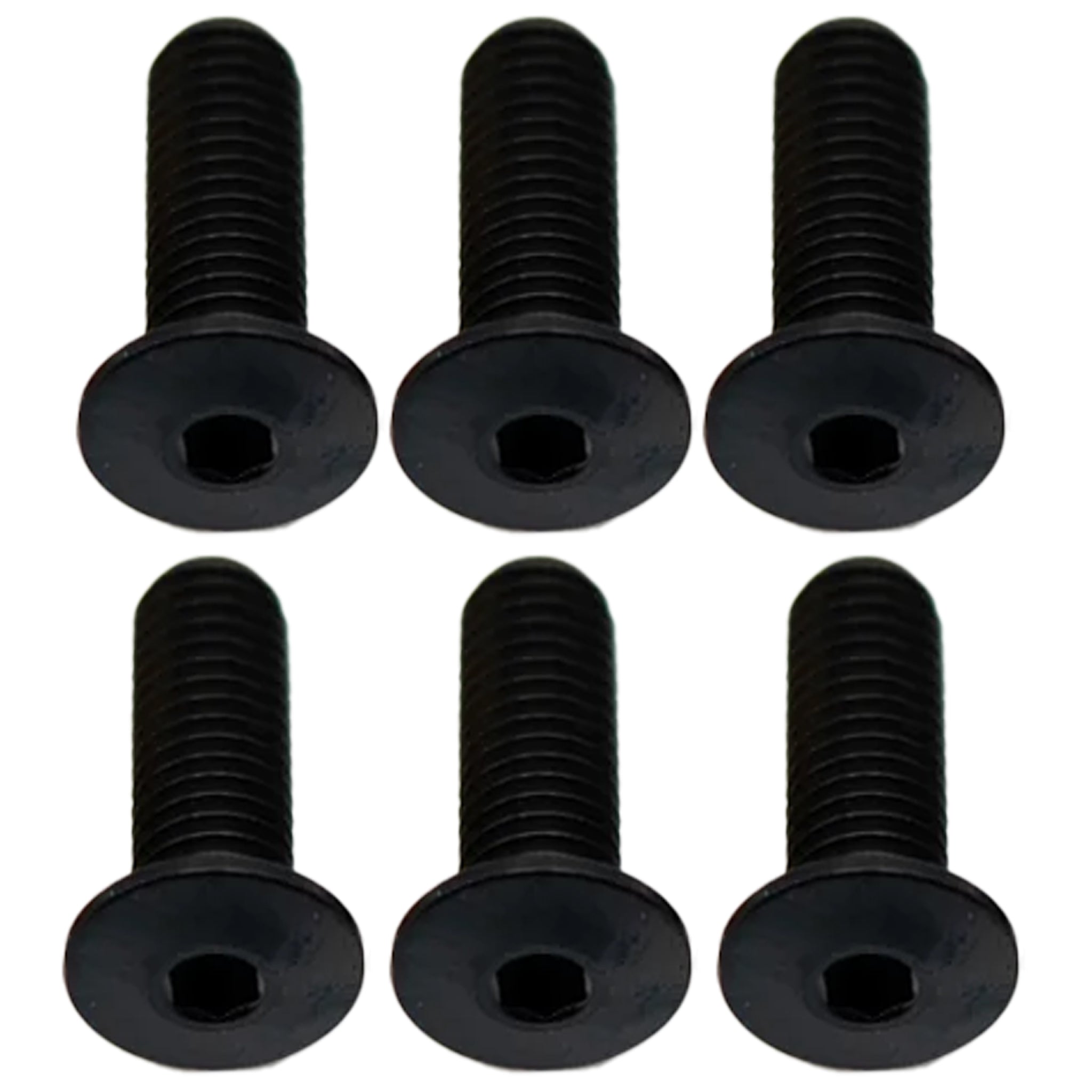 Better Bolts Titanium Water Bottle Cage Bolts, 15mm, Black, 6/Count-0