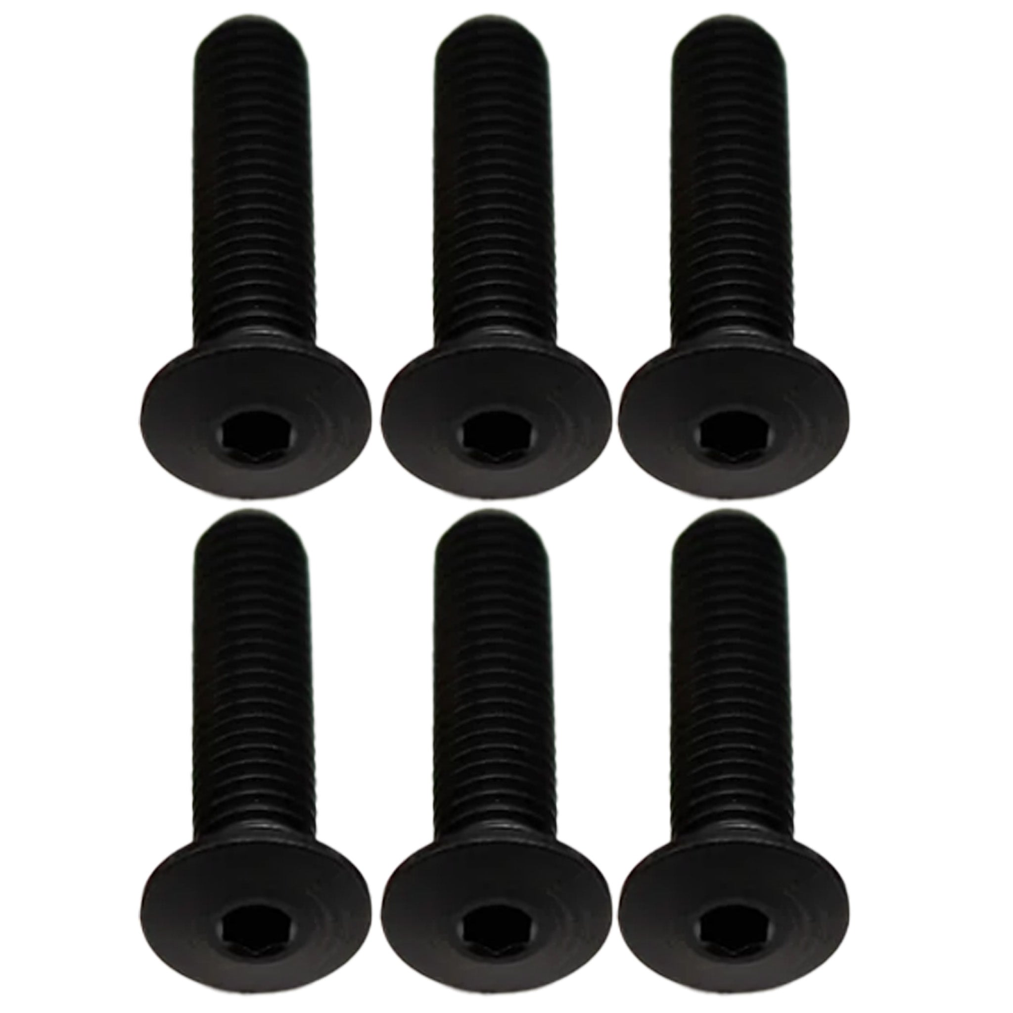 Better Bolts Titanium Water Bottle Cage Bolts,20mm, Black, 6/Count-0