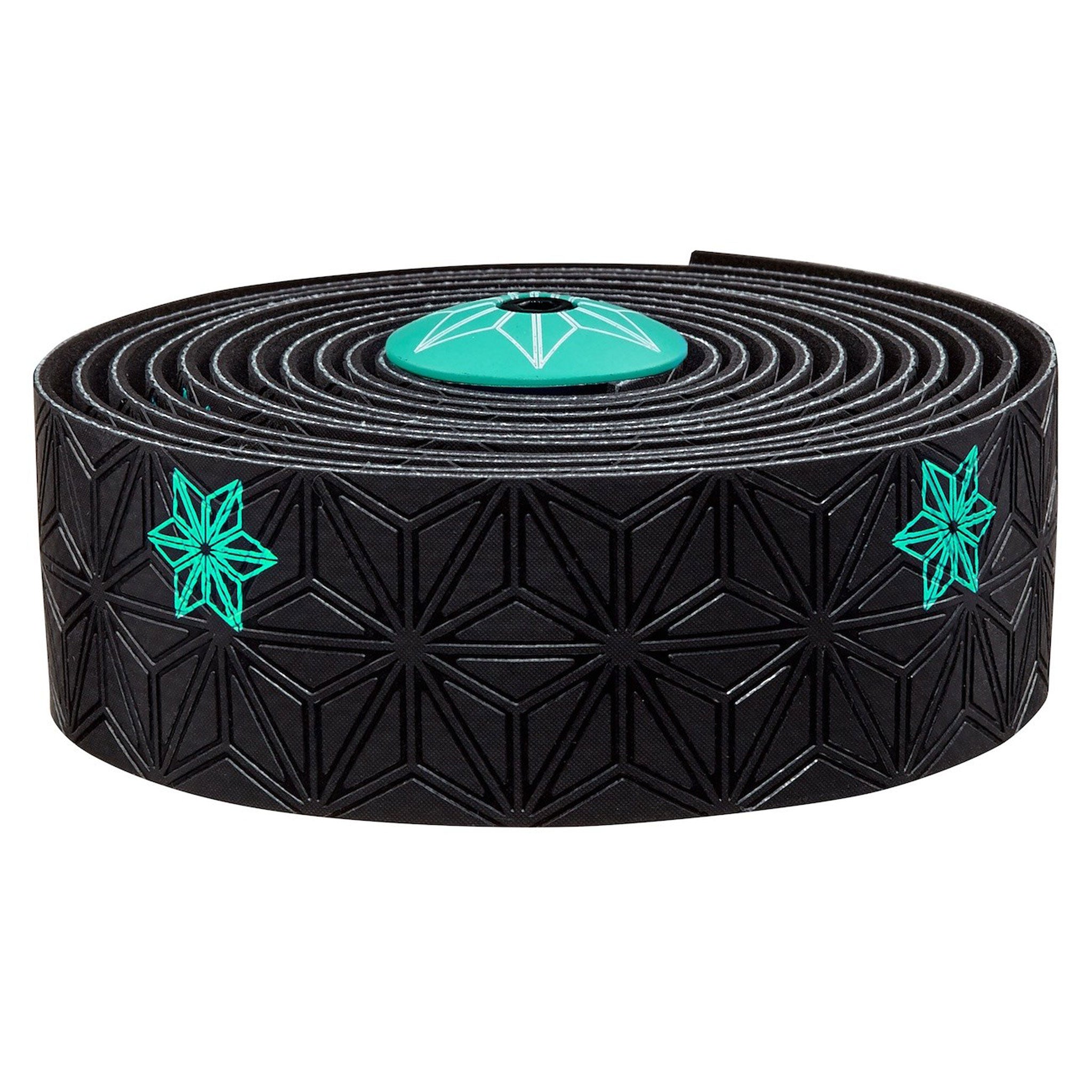Supacaz Super Sticky Kush Bar Tape, Galaxy Blk w/Celeste-0