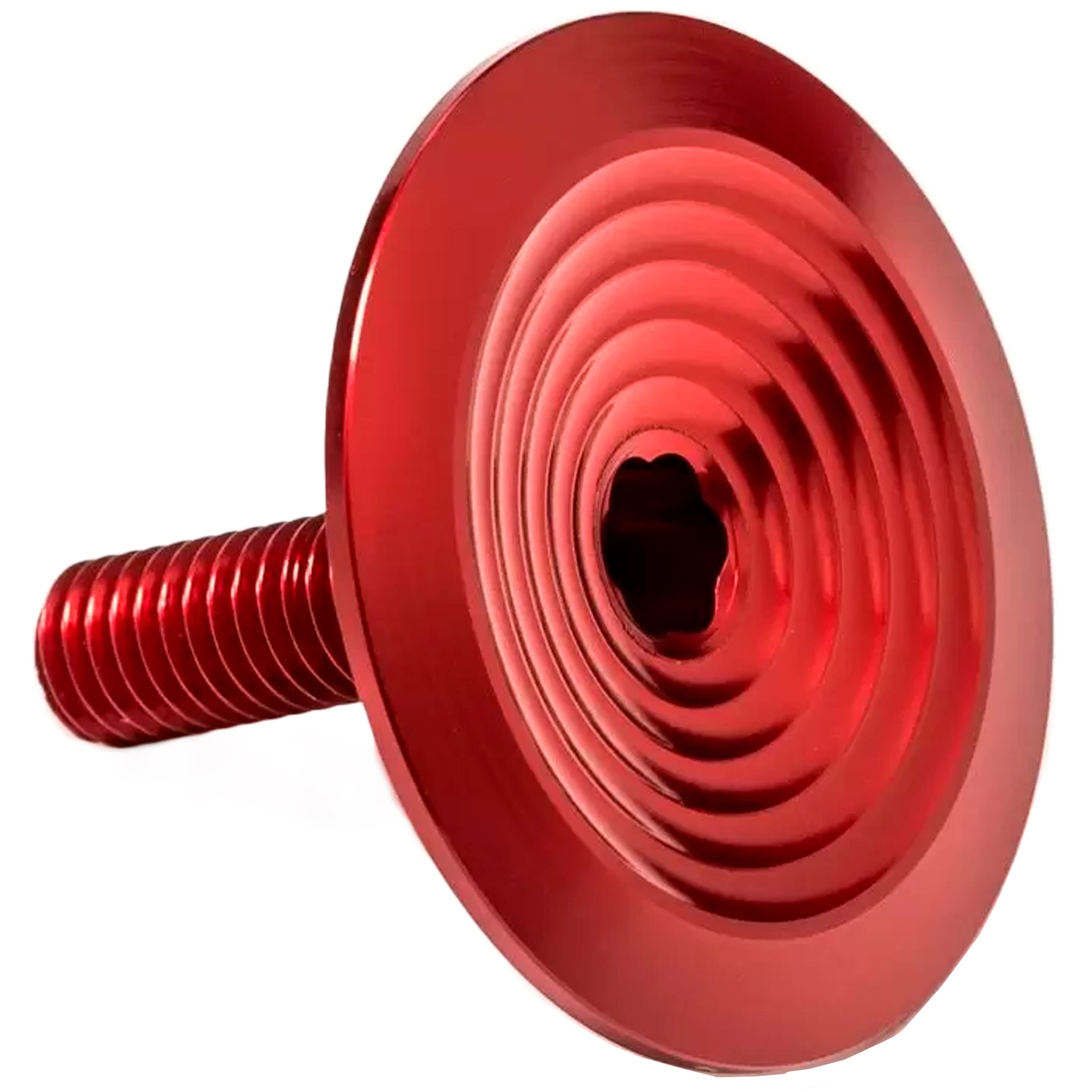 Absolute Black Integrated Top Cap, Red-0