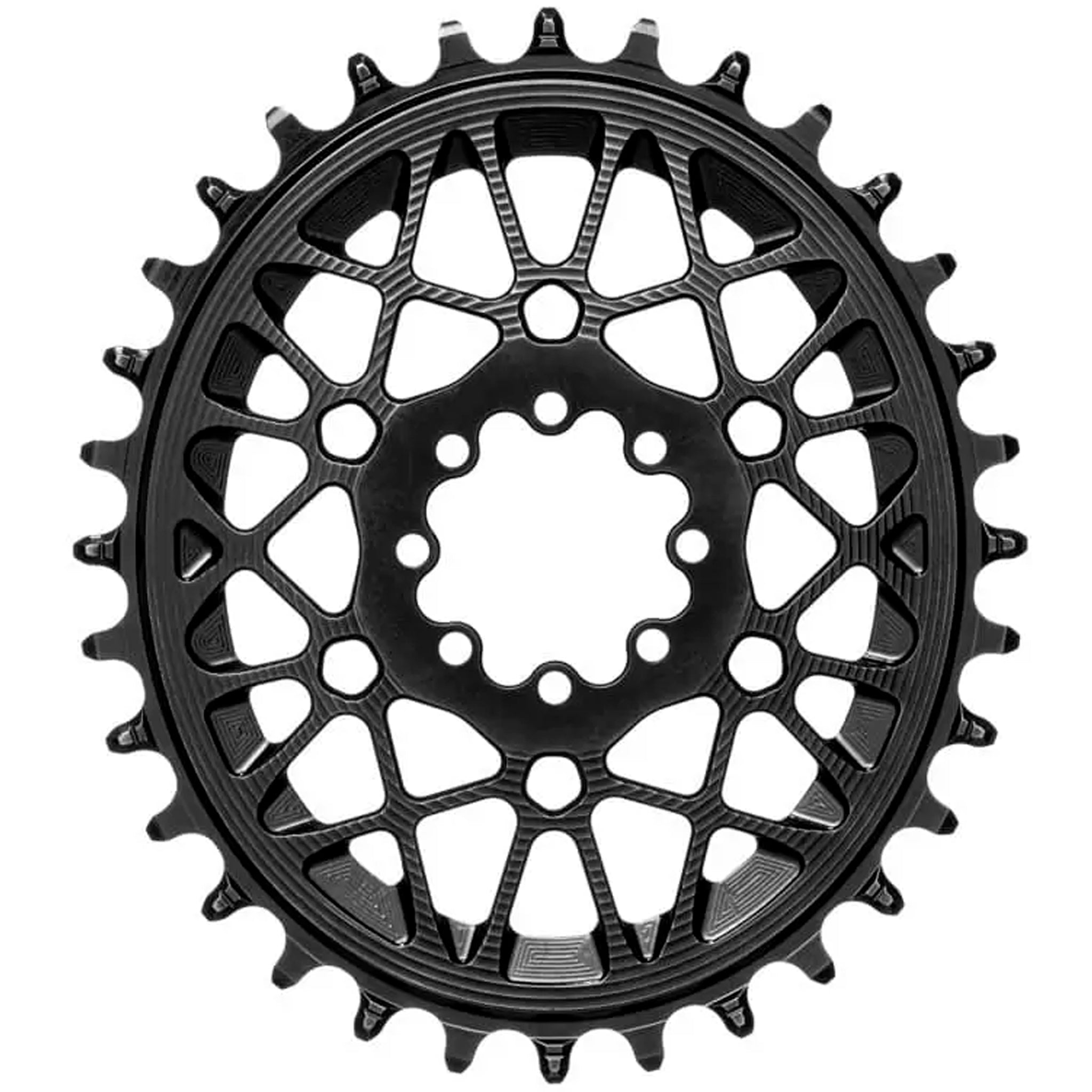 Absolute Black Oval SRAM T-Type DM 8-Hole Boost Chainring, 30T, Blk-0