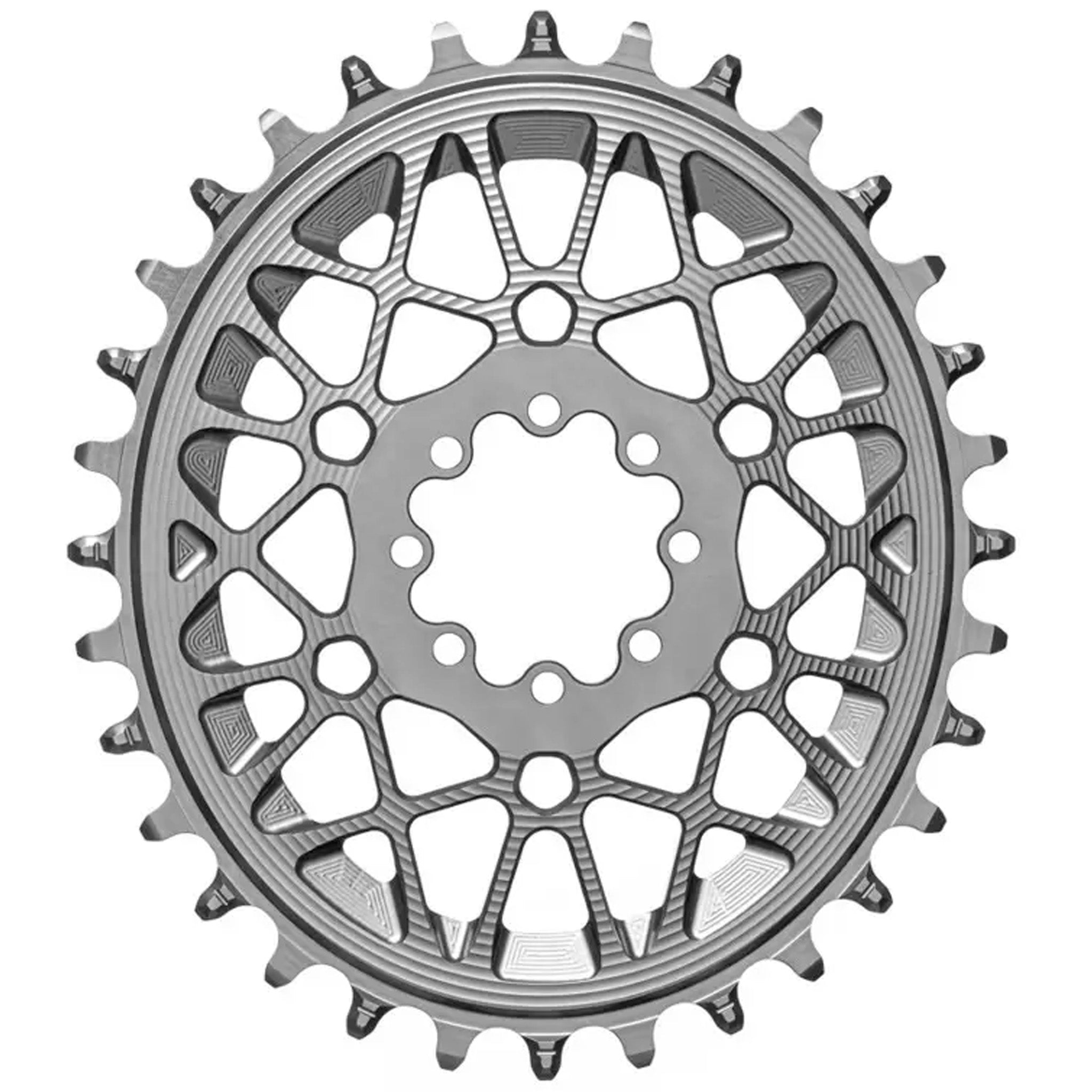 Absolute Black Oval SRAM T-Type DM 8-Hole Boost Chainring, 36T, Titan-0