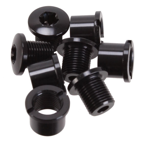 Absolute Black T-30 Chainring Bolt Set, Long Bolts and Nuts, 8pc-0