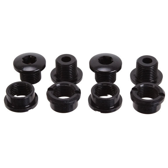 Absolute Black T-30 Chainring Bolt Set, Short Bolts and Nuts, 8pc-0