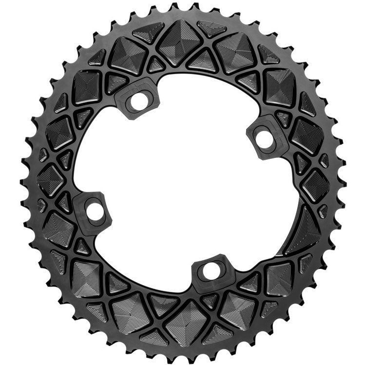 Absolute Black FSA ABS Oval Chainrings 4&5x110BCD 53T - Black  NLS-0