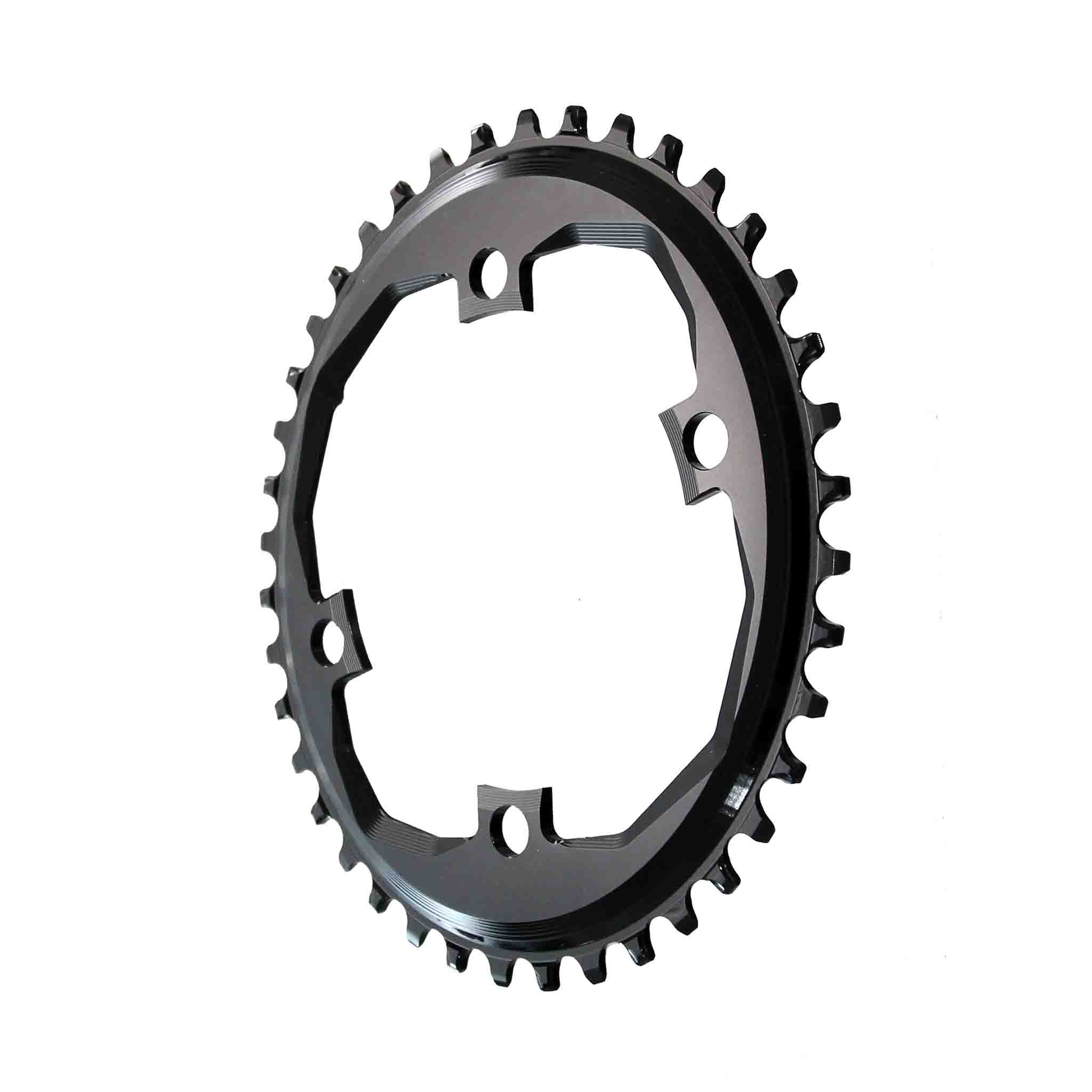 Absolute Black XT Asym 96BCD Round Chainring, 34T - Black-0
