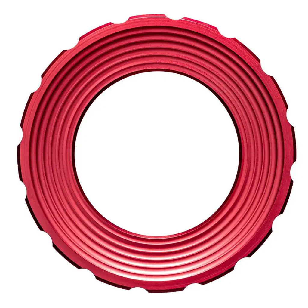 Absolute Black Center Lock Rotor Lockring, Red-0