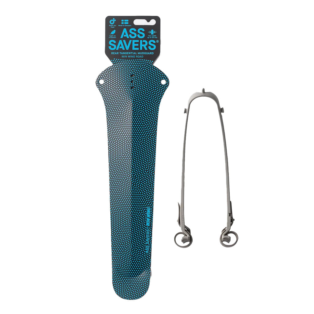 Ass Savers Win Wing 2 Road Fender, Blue Dots-0