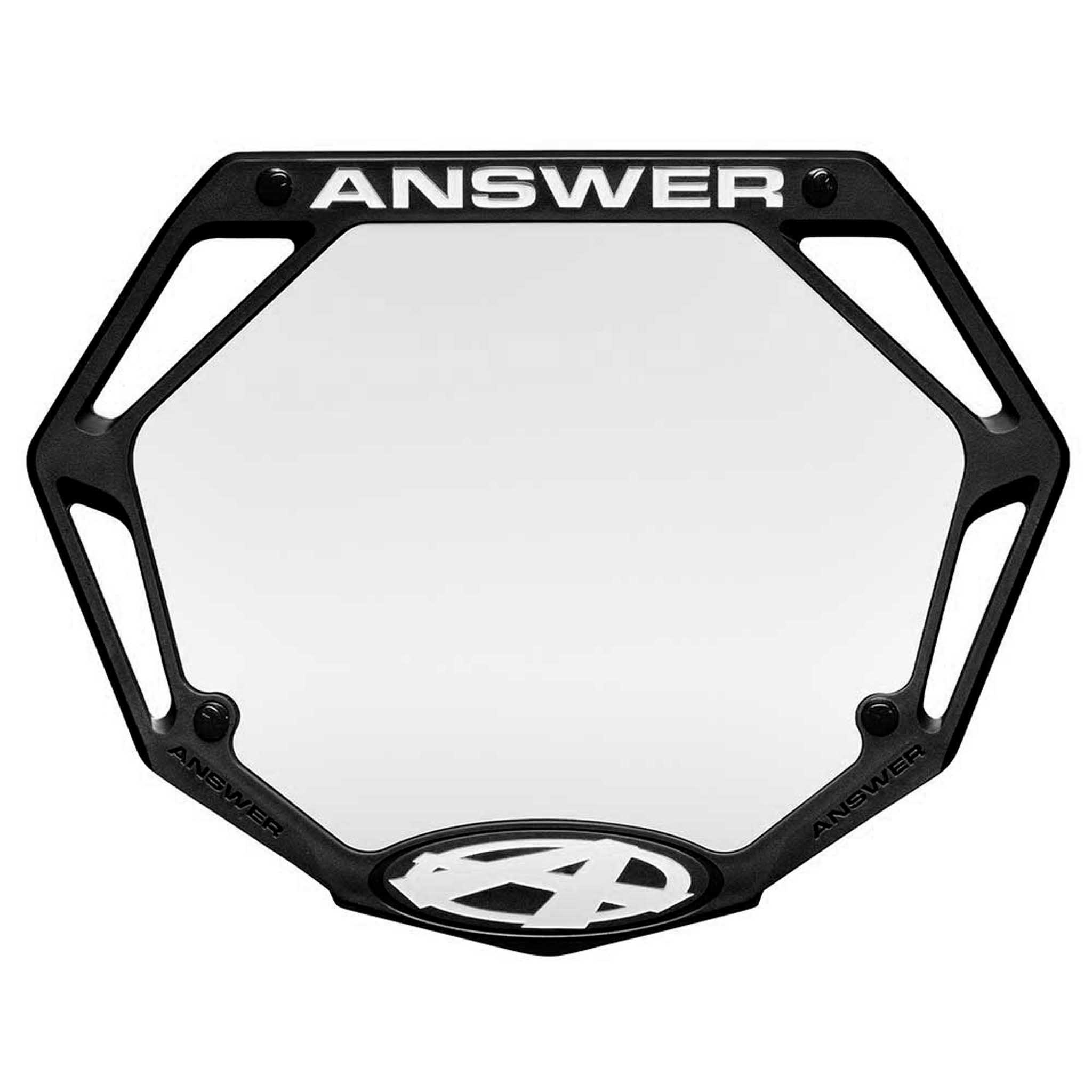 AnswerBMX 3D Number Plate, Mini, Black-0