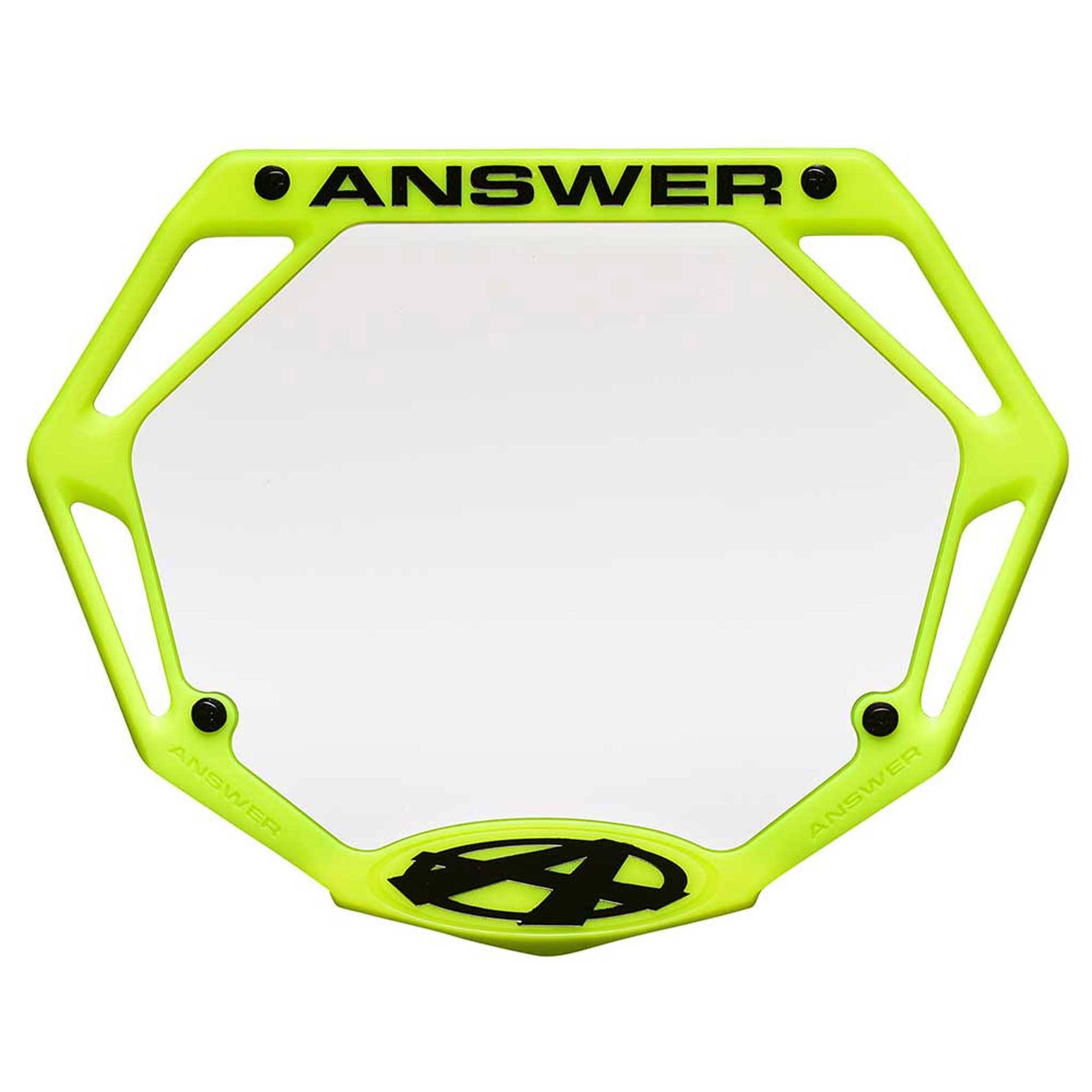 AnswerBMX 3D Number Plate, Pro, Flo Yellow-0