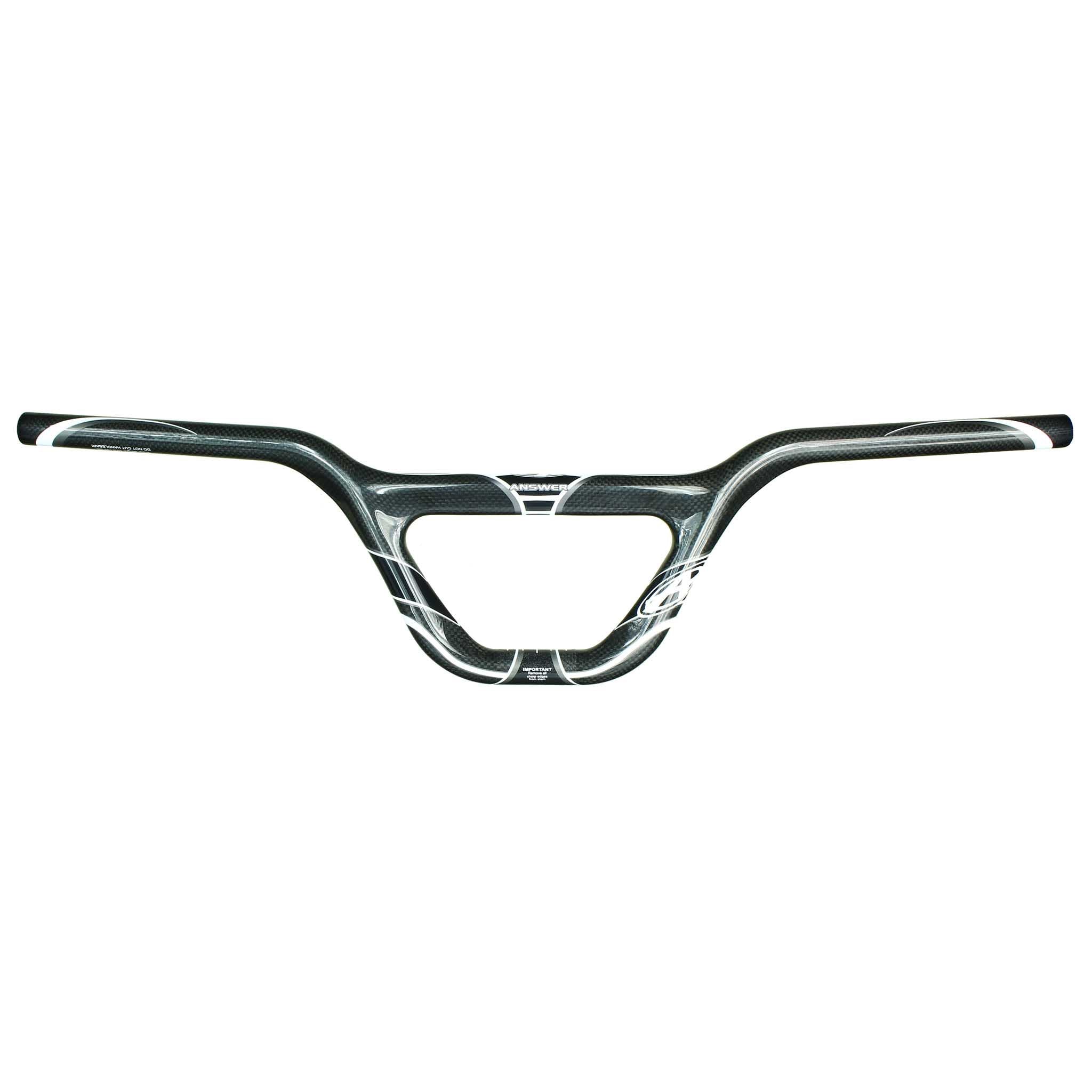 AnswerBMX Expert Carbon BMX Bars, (22.2) 6", Black-0