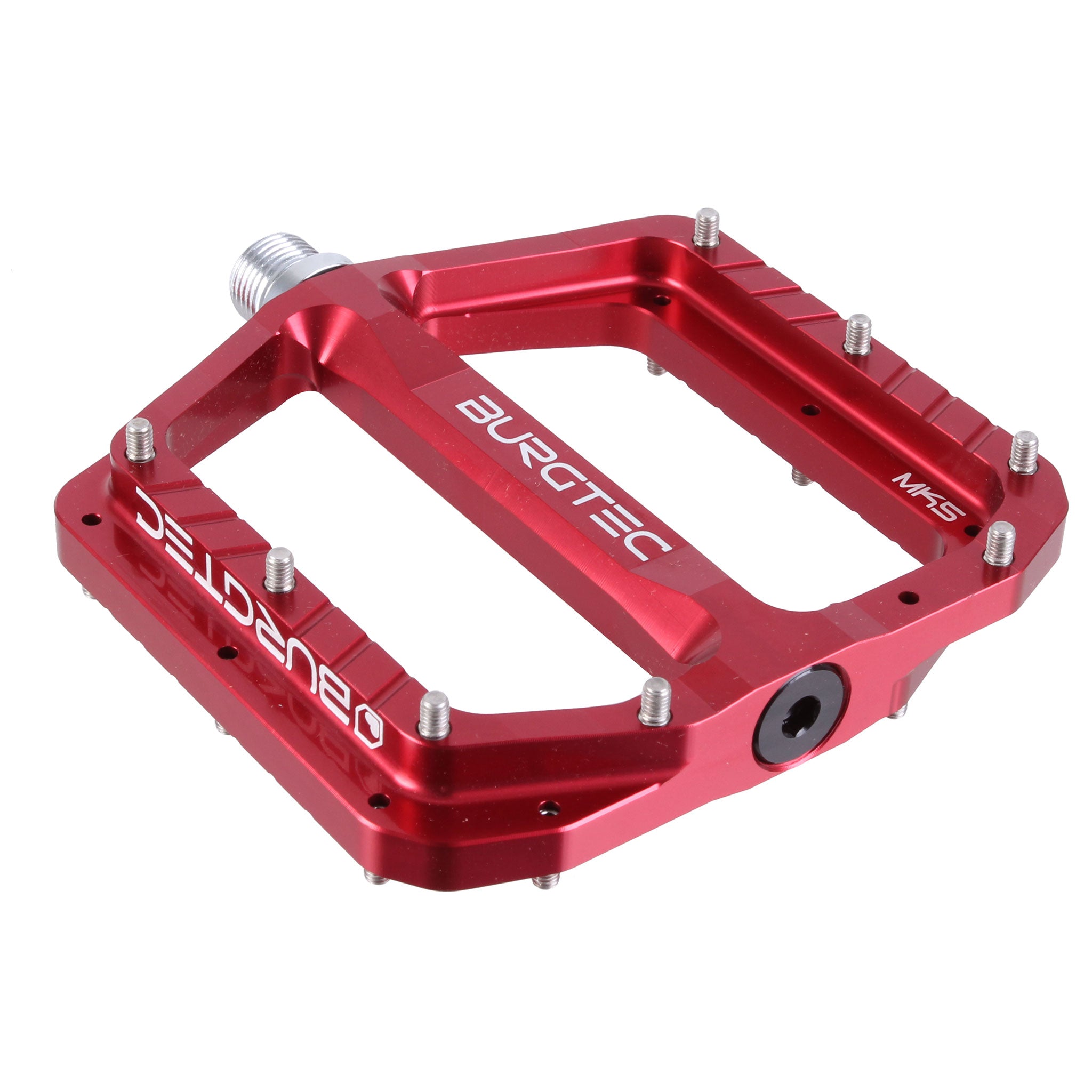 Burgtec Penthouse MK5 Pedals, CrMo, Red-0