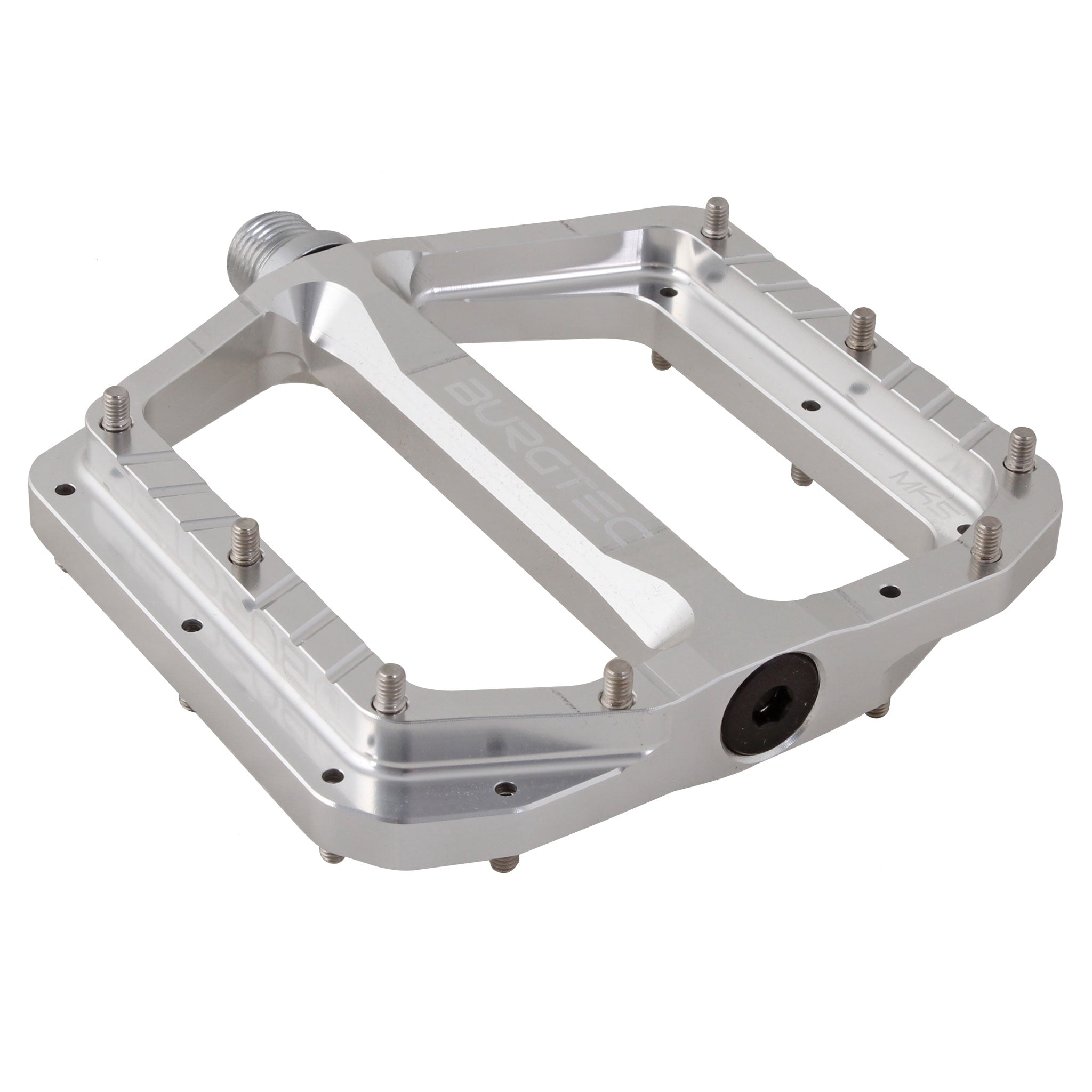 Burgtec Penthouse MK5 Pedals, CrMo, Silver-0