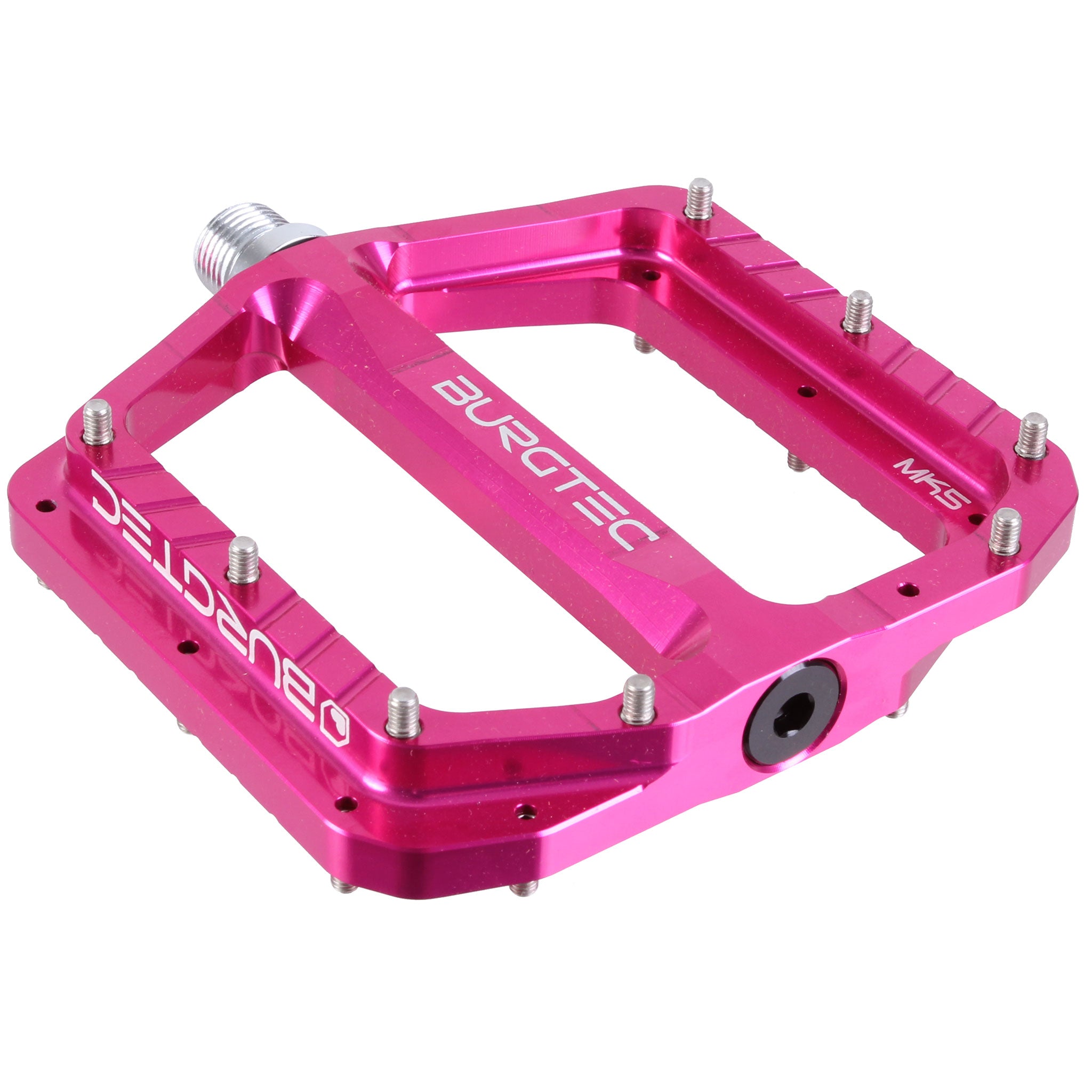 Burgtec Penthouse MK5 Pedals, CrMo, Toxic Pink-0