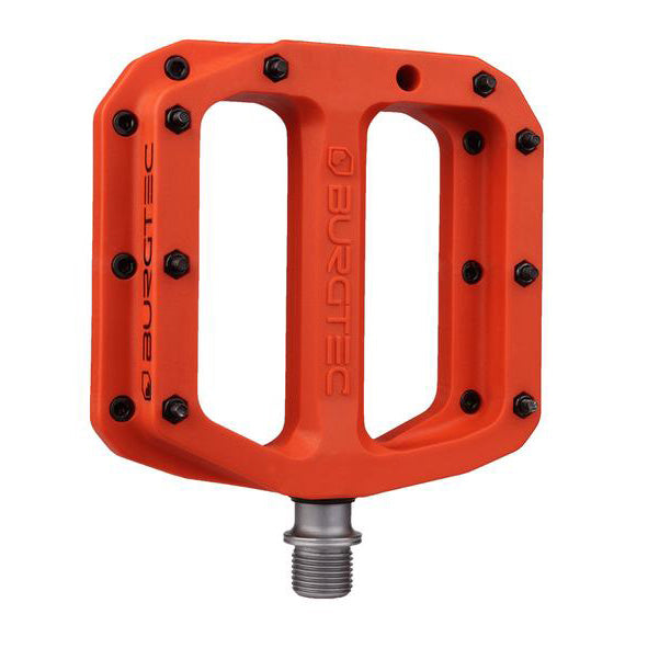 Burgtec MK4 Composite Flat Pedals, Iron Bro Orange-0