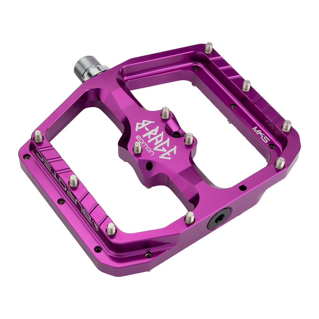 Burgtec Penthouse Flat MK5 B-Rage Edition Pedals, Purple Rain-0