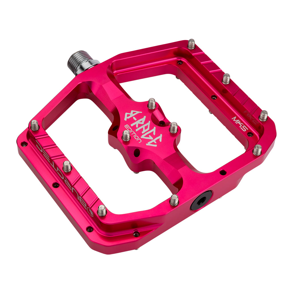 Burgtec Penthouse Flat MK5 B-Rage Edition Pedals, Pink-0