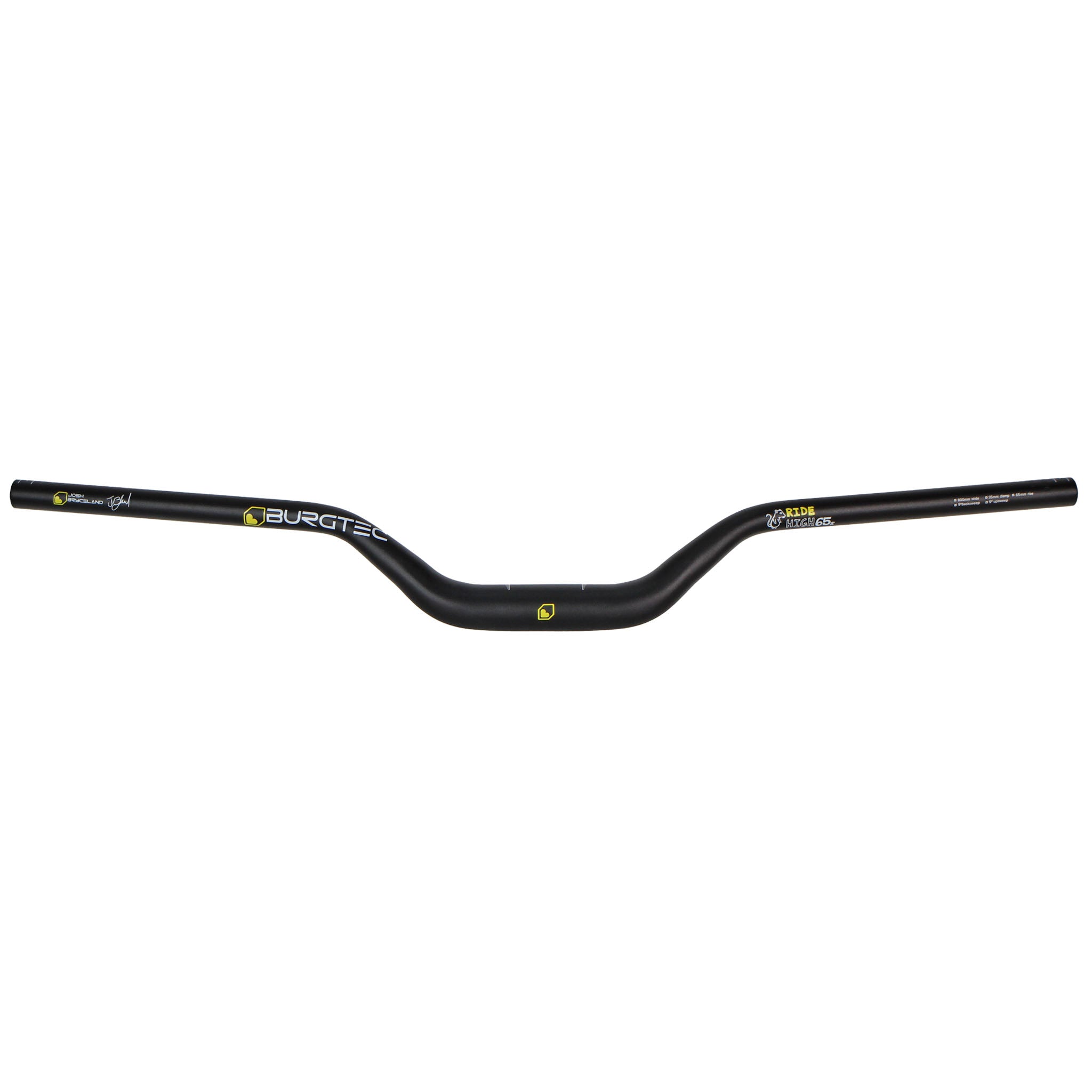 Burgtec Josh Bryceland Ride Wide Rise Bar, (35) 65/800mm, Blk-0