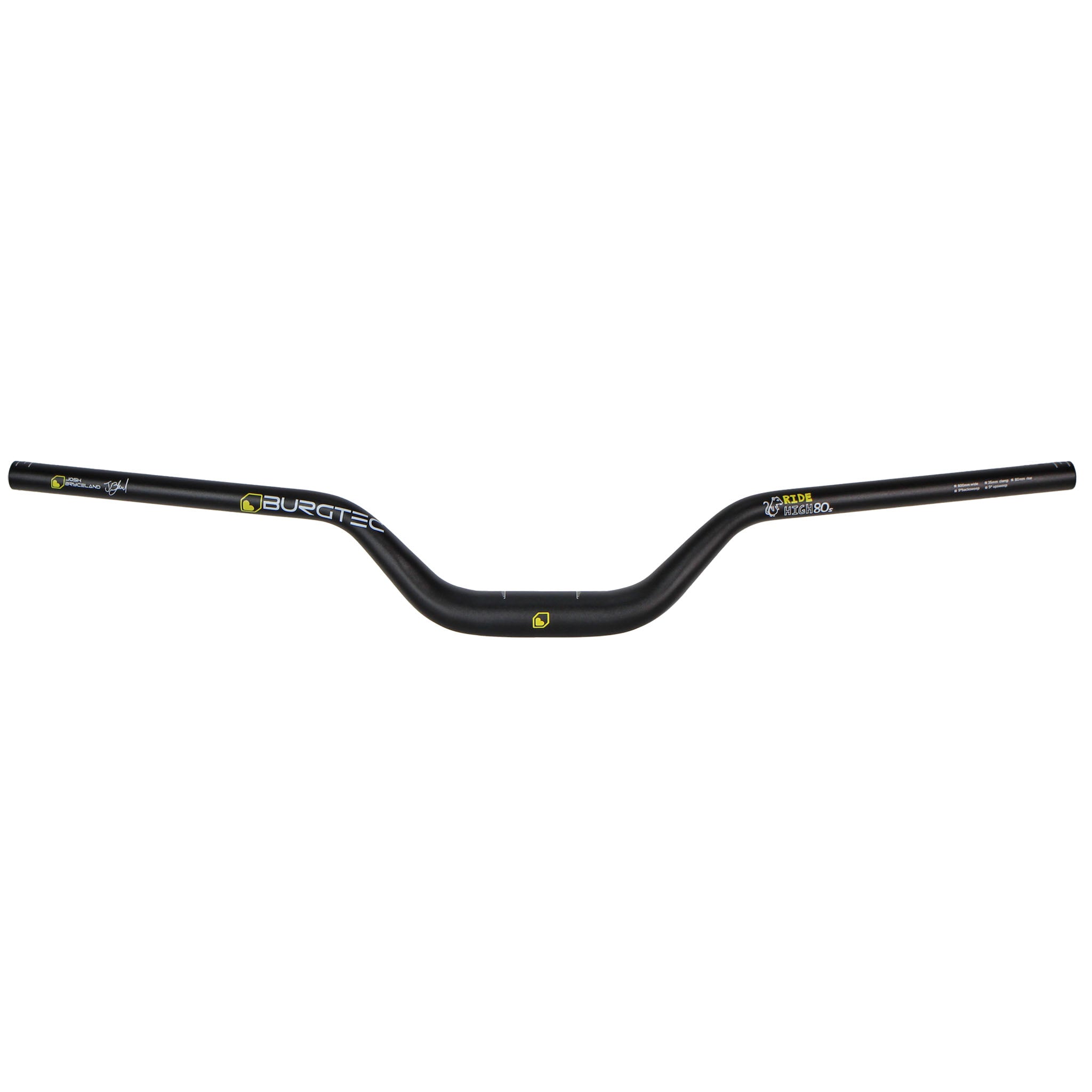 Burgtec Josh Bryceland Ride Wide Rise Bar, (35) 80/800mm, Blk-0