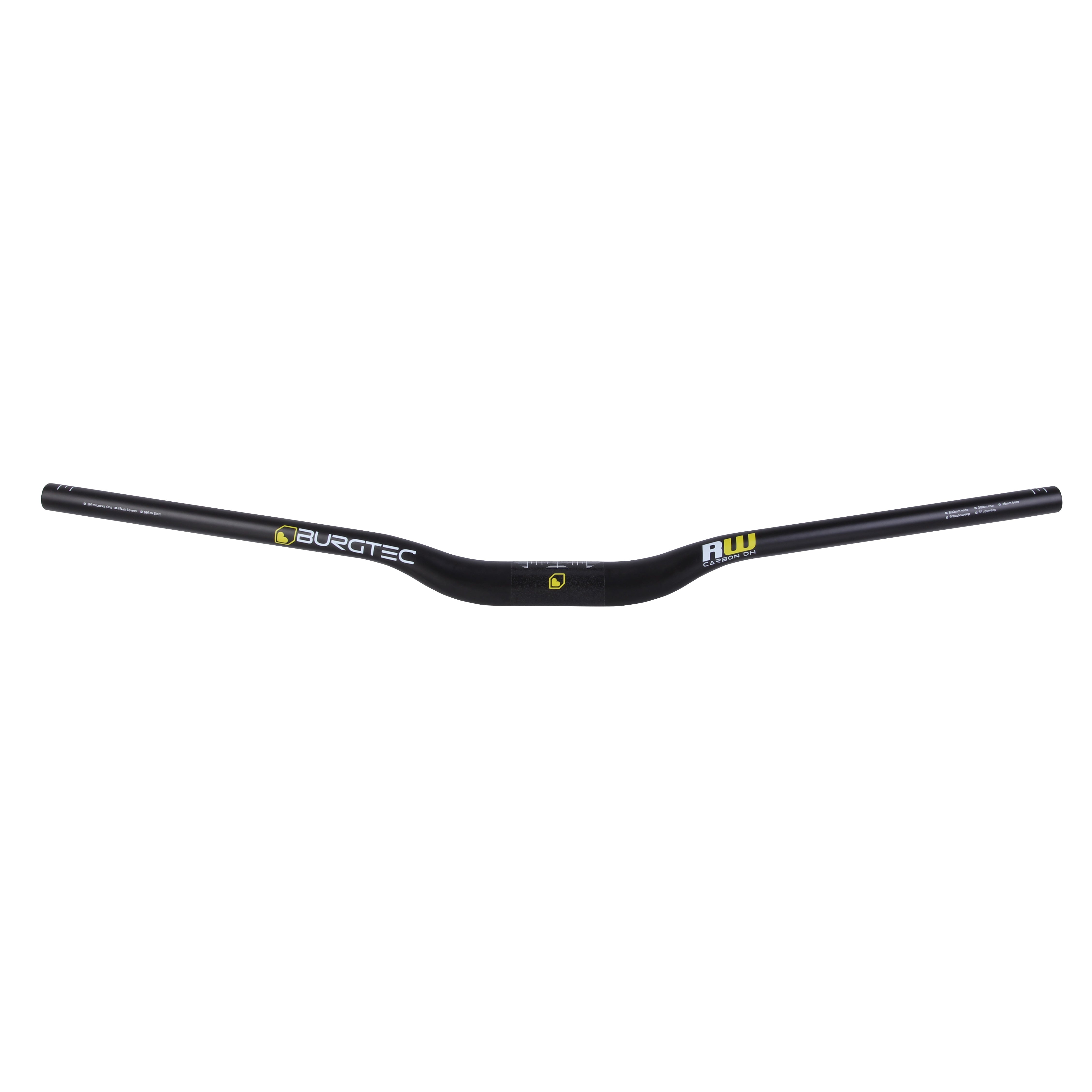 Burgtec Ride Wide Carbon DH Riser Bar, (35) 30/800mm, UD Blac-0