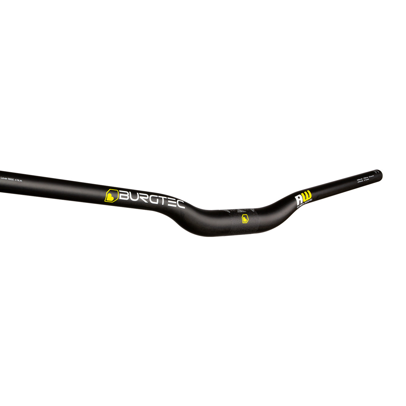 Burgtec Ride Wide Carbon Enduro Riser Bar, (35) 30/800mm, UD-0