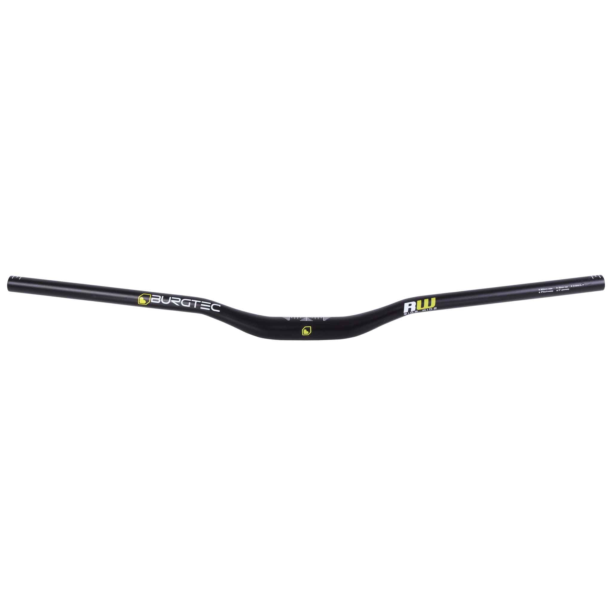 Burgtec Ride Wide Enduro Riser Bar, (31.8) 30mm/800mm, Black-0